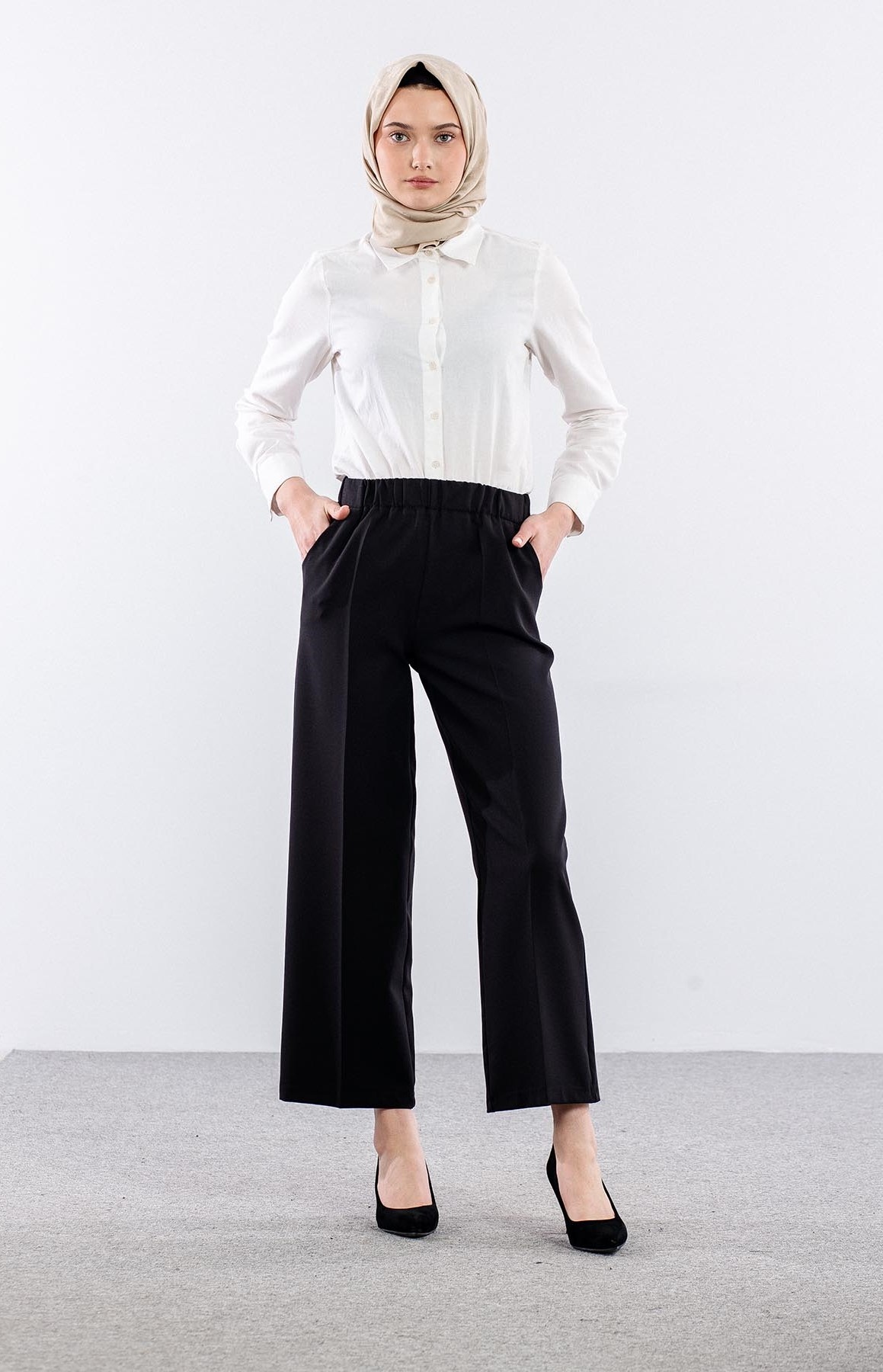 002 Pantolon 42-50 - Siyah - 1