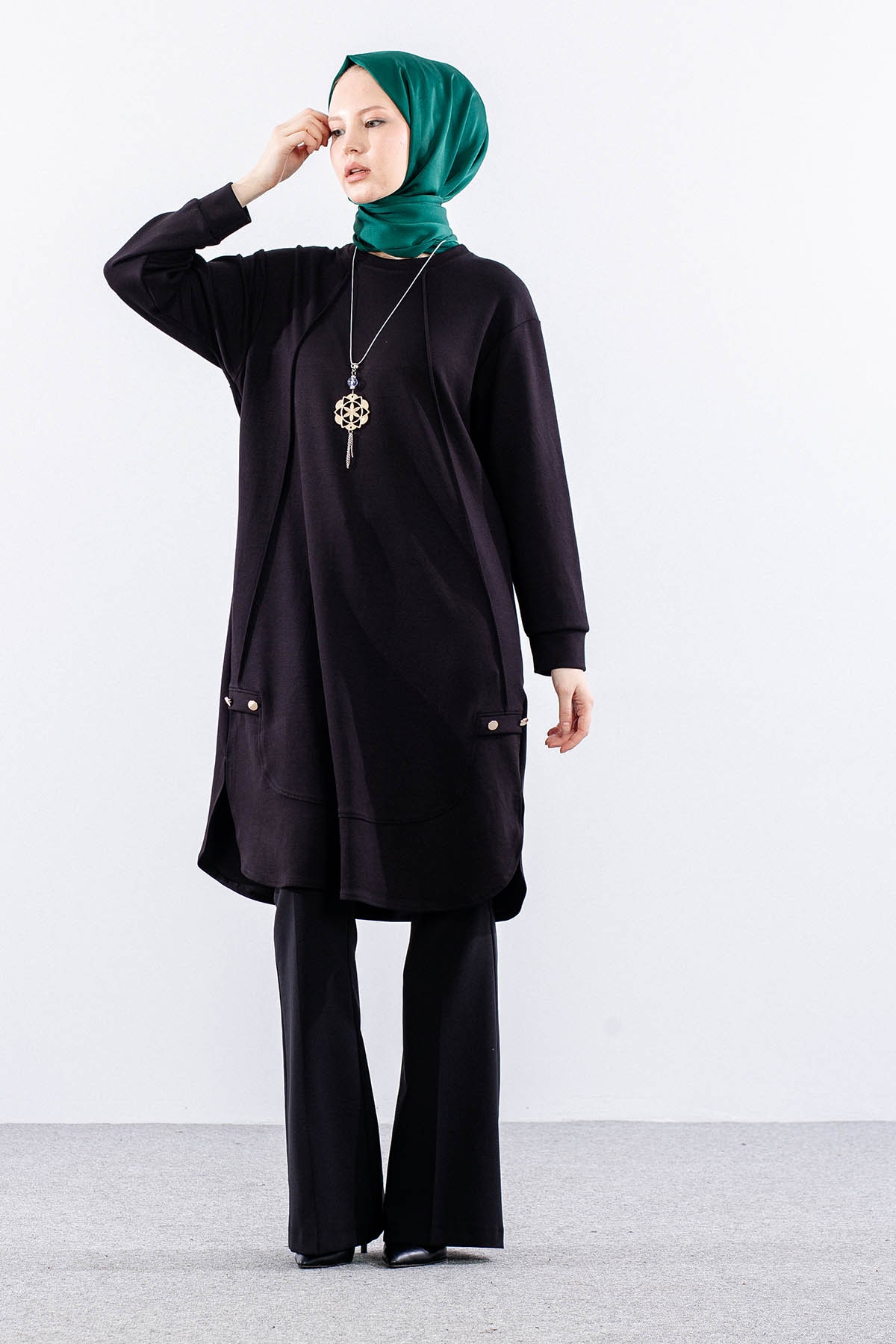 10906-010 Tunik 40-42-44-46 - Siyah - 2