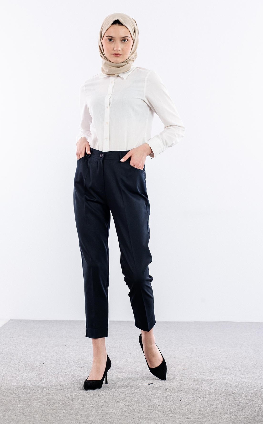 1184 Pantolon 44-50 - Lacivert - 2