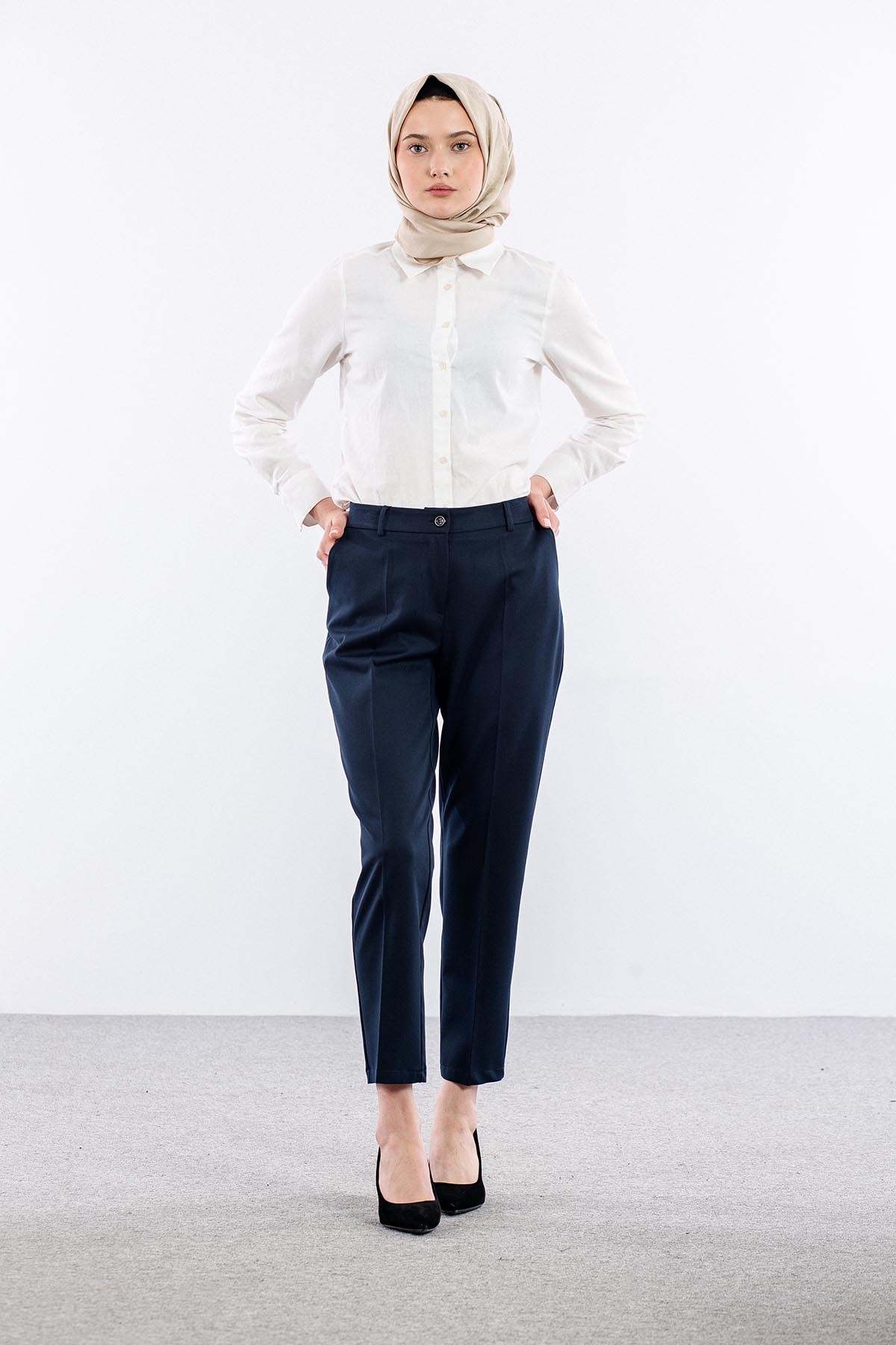 1185 Pantolon 44-50 - Lacivert - 1