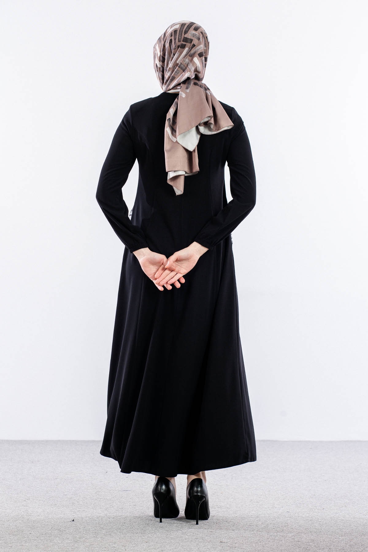 1467 Si̇mge Panama Ferace 40-50 - Siyah - 5