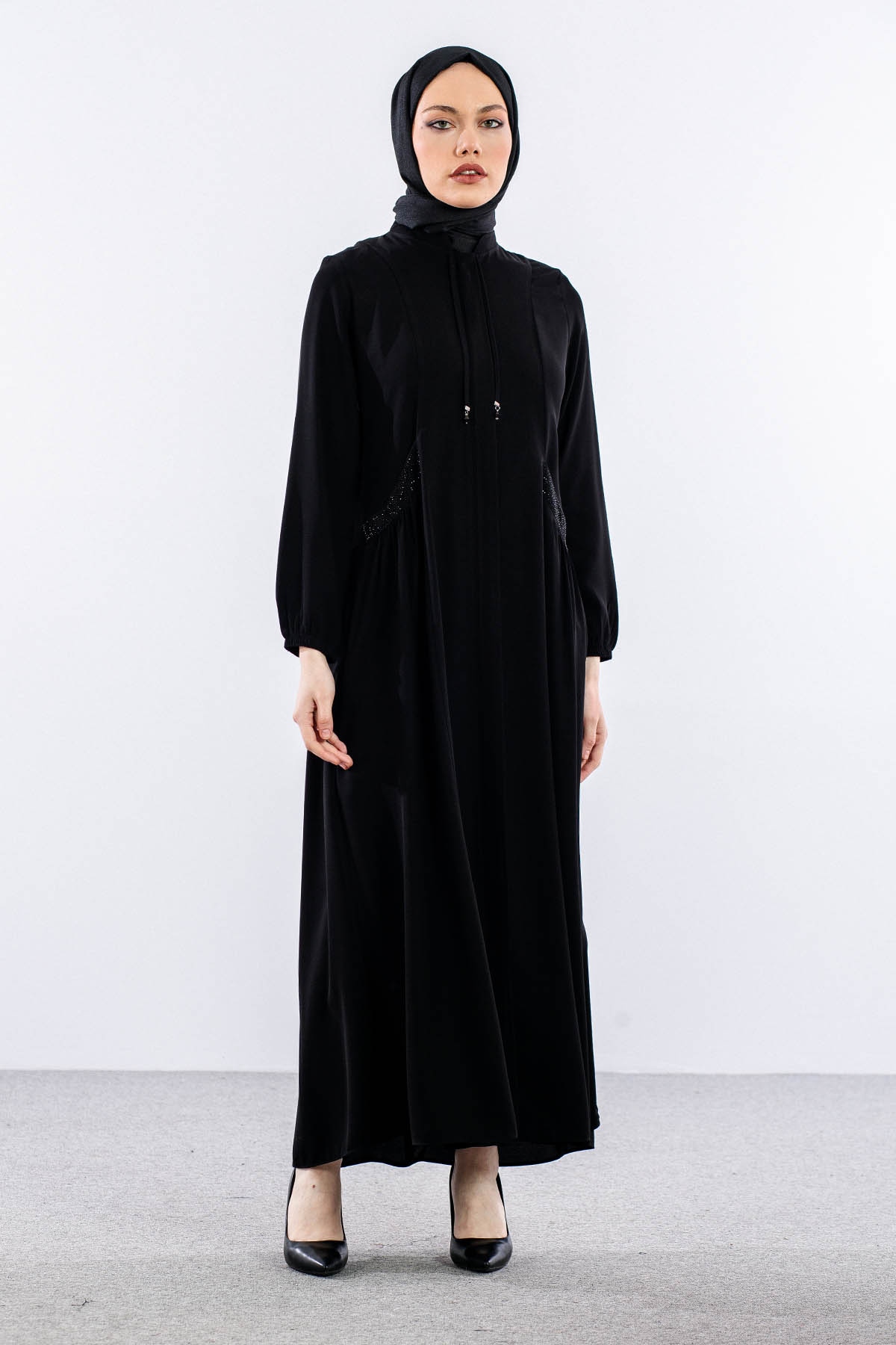 1503 Ruya Panama Ferace 42-52 - Siyah - 1