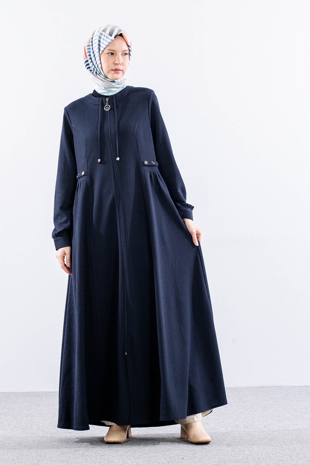 1602 Ferace 42-52 Mehir Luna Kis Kumas - Lacivert - 2