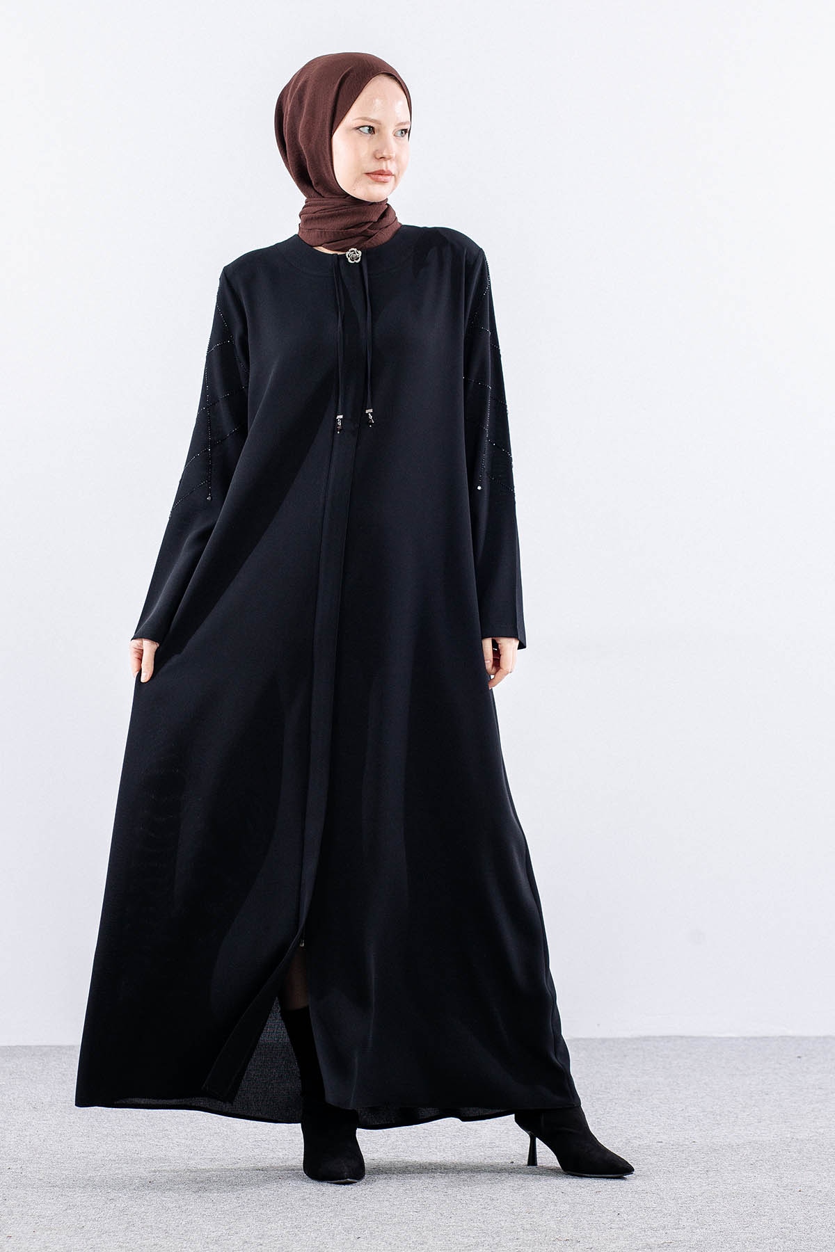 1617 Salfi̇naz Ferace - Petek - Siyah - 2