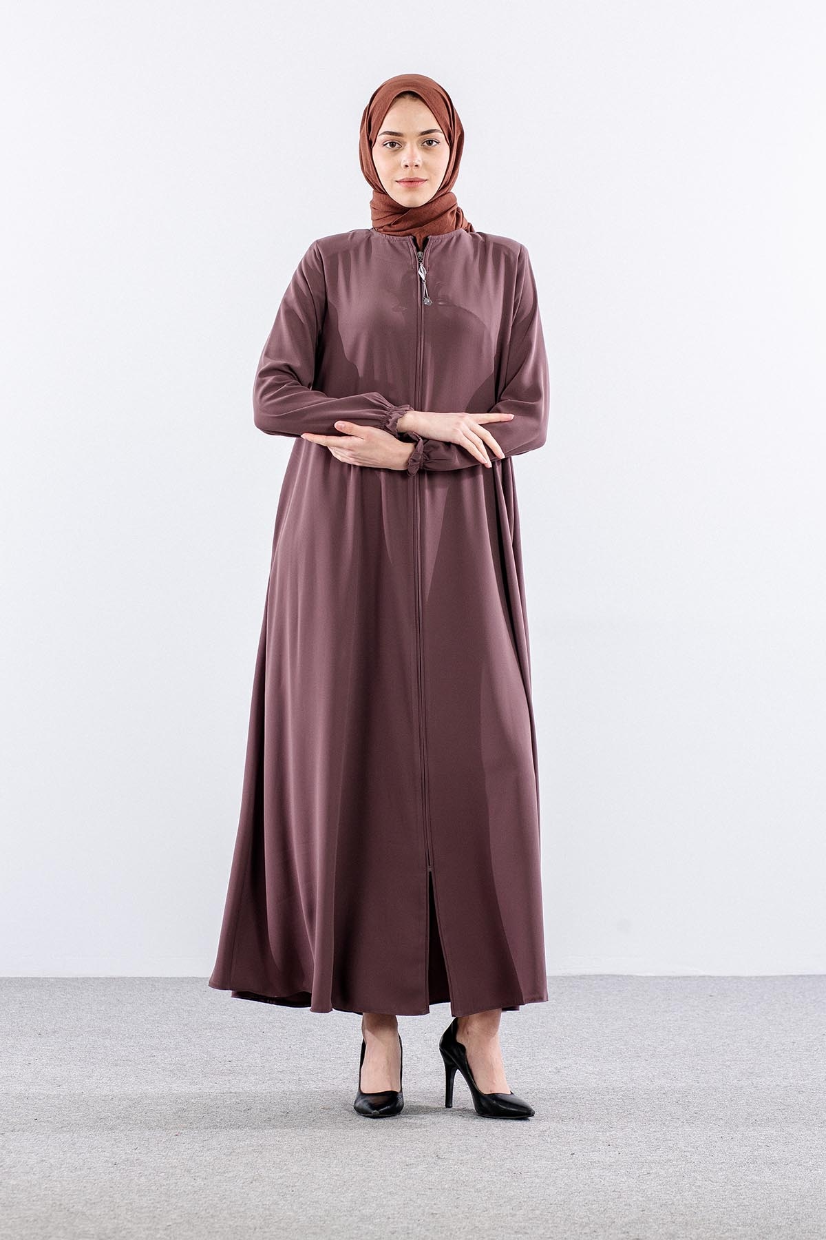19031 Ferace 38-50 Rabia Krep - Lacivert - 1