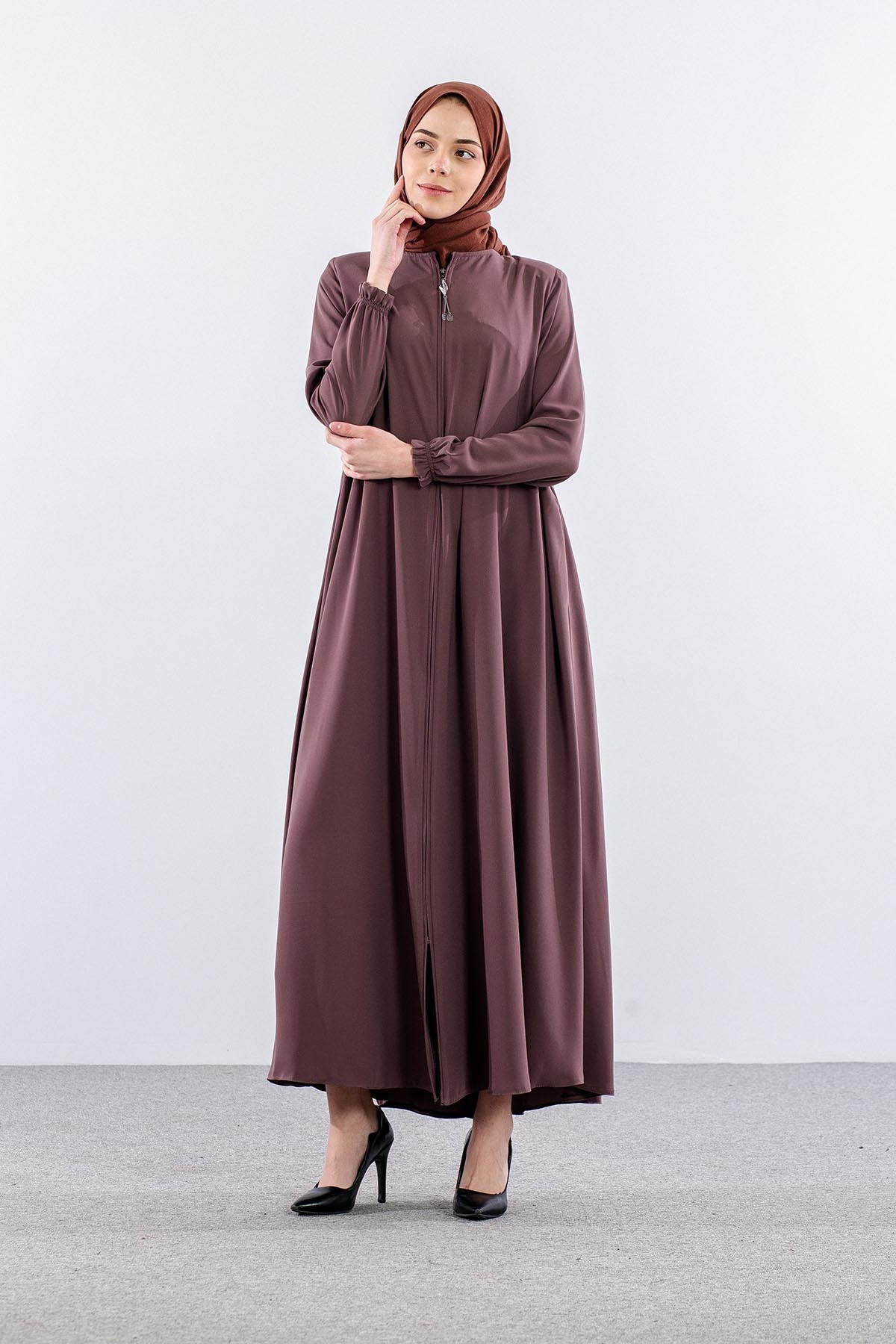 19031 Ferace 38-50 Rabia Krep - Lacivert - 2