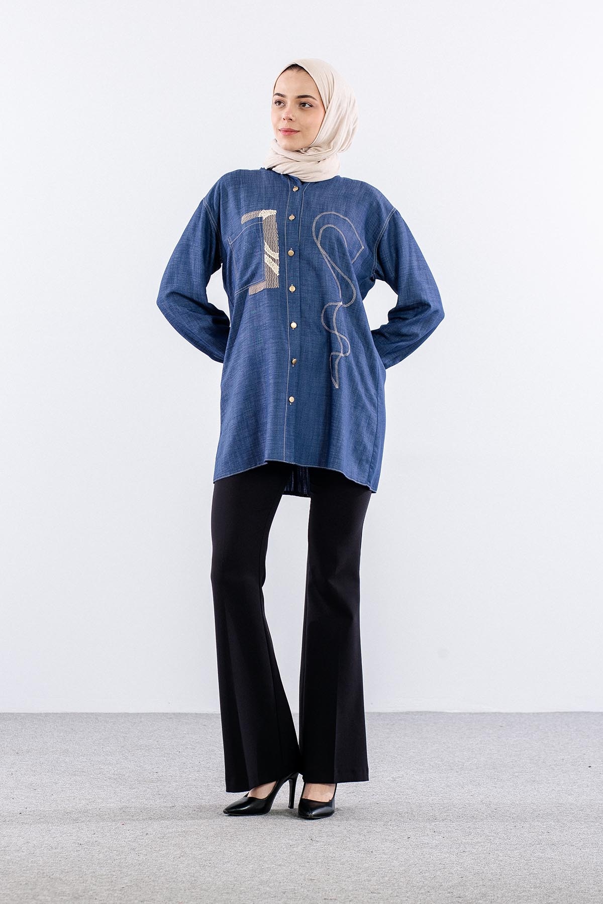 2005 Tunik M-l-xl-2xl Tensel - Kot - 1