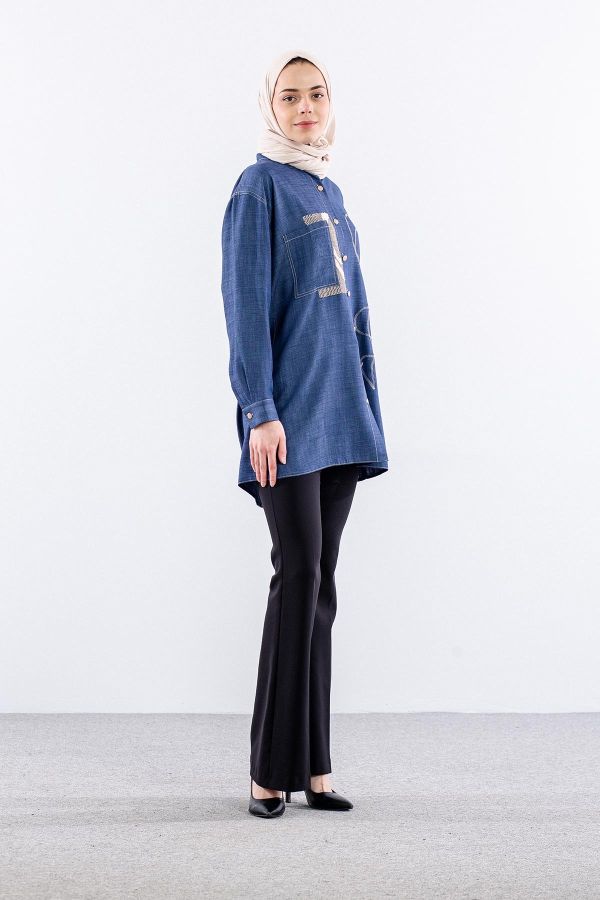 2005 Tunik M-l-xl-2xl Tensel - Kot - 3
