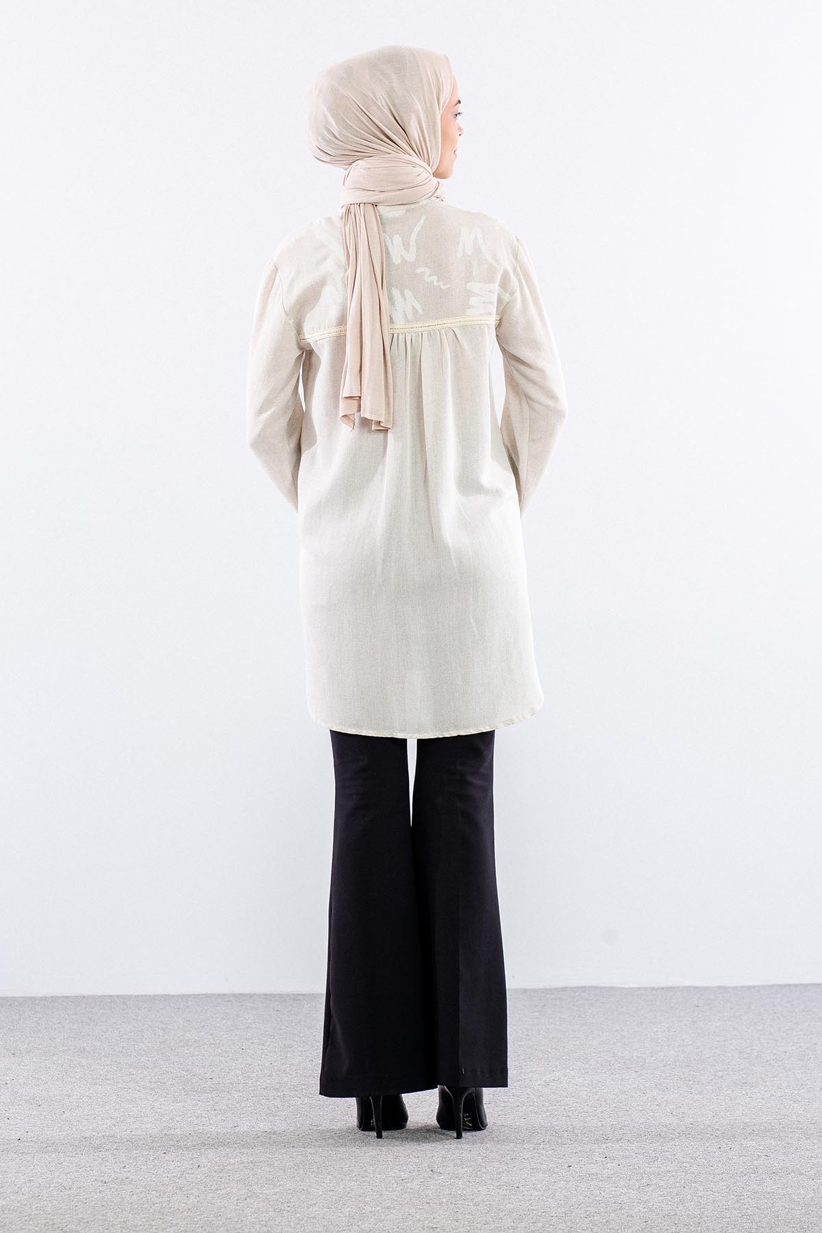 2020 Tunik M-l-xl-2xl Keten - Bej - 5