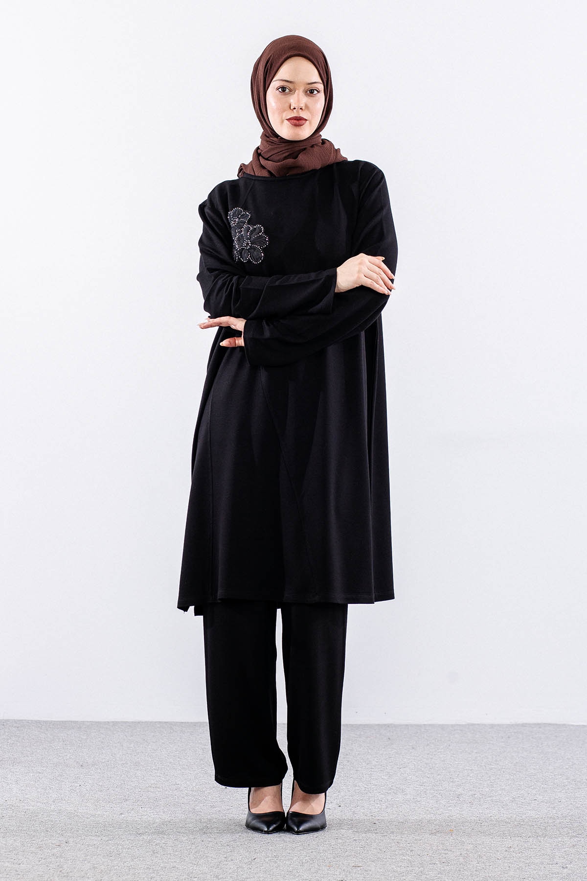 2043 Takim 44-50 - Siyah - 2