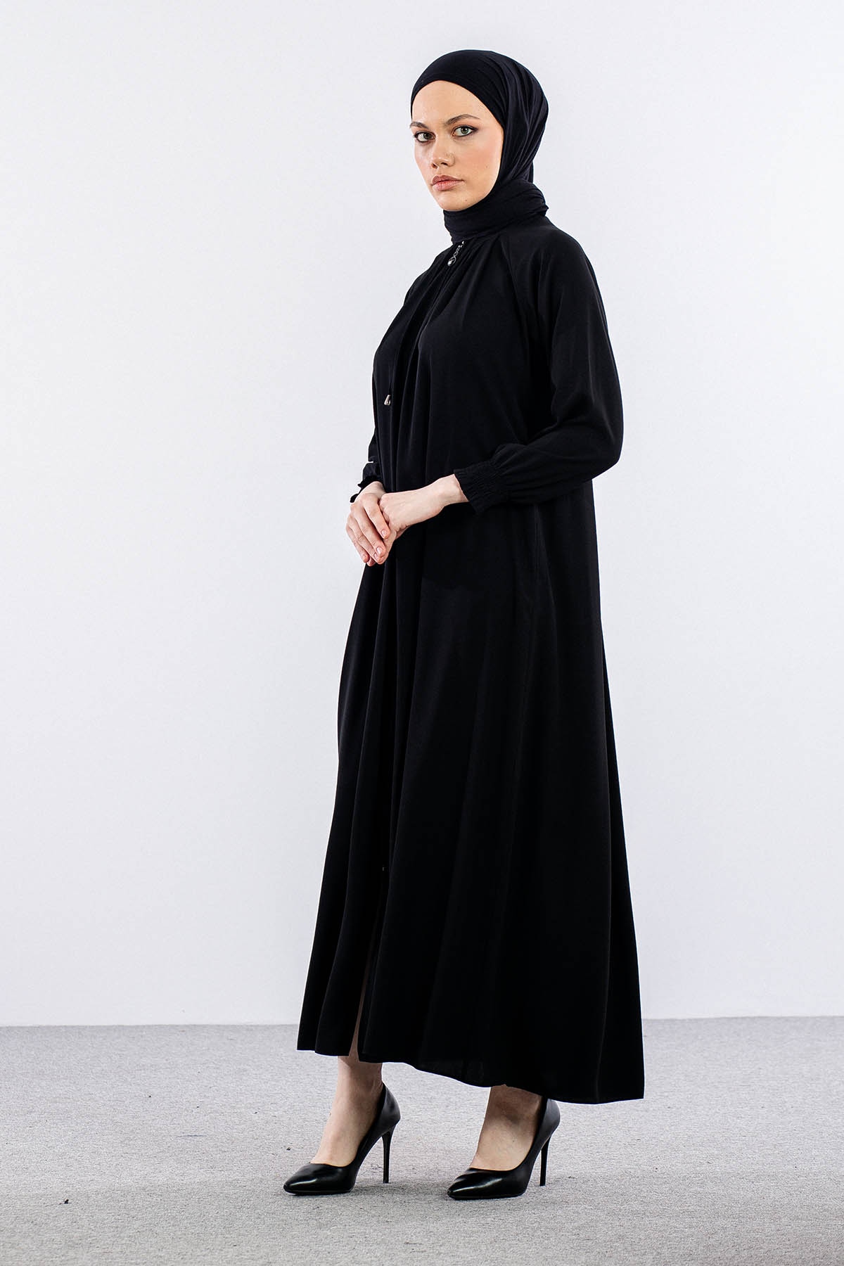 2047 Ferace 38-48 Mevlana - Siyah - - 3