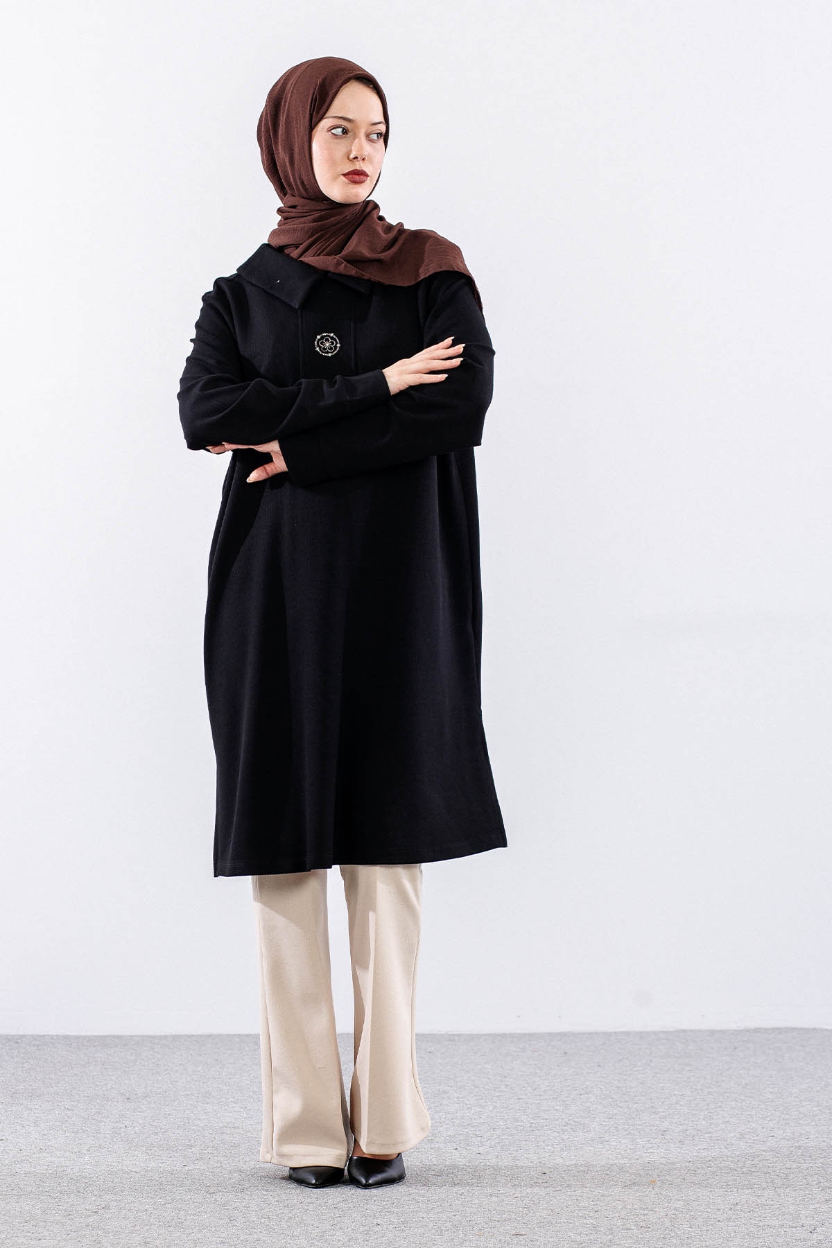 2048 Takim 44-50 Simli Dugme - Siyah - 1