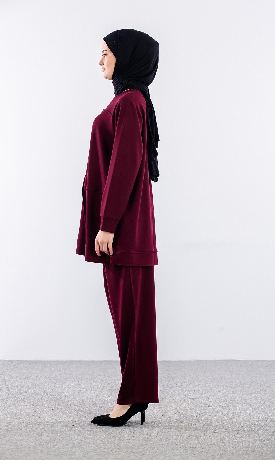 2083 Takim 44-50 Cima Detay - Bordo - 5