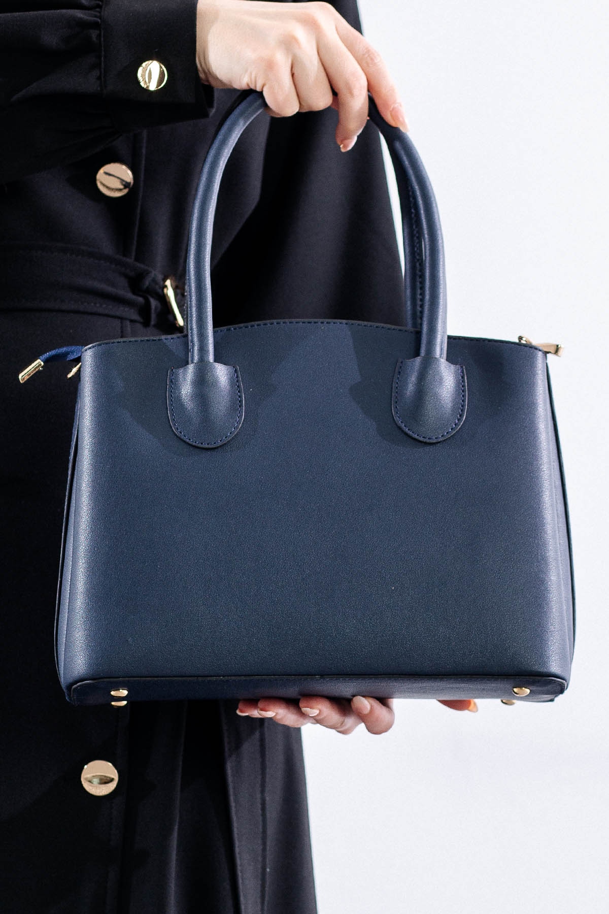 21657 şik Bayan çanta - Lacivert - 1