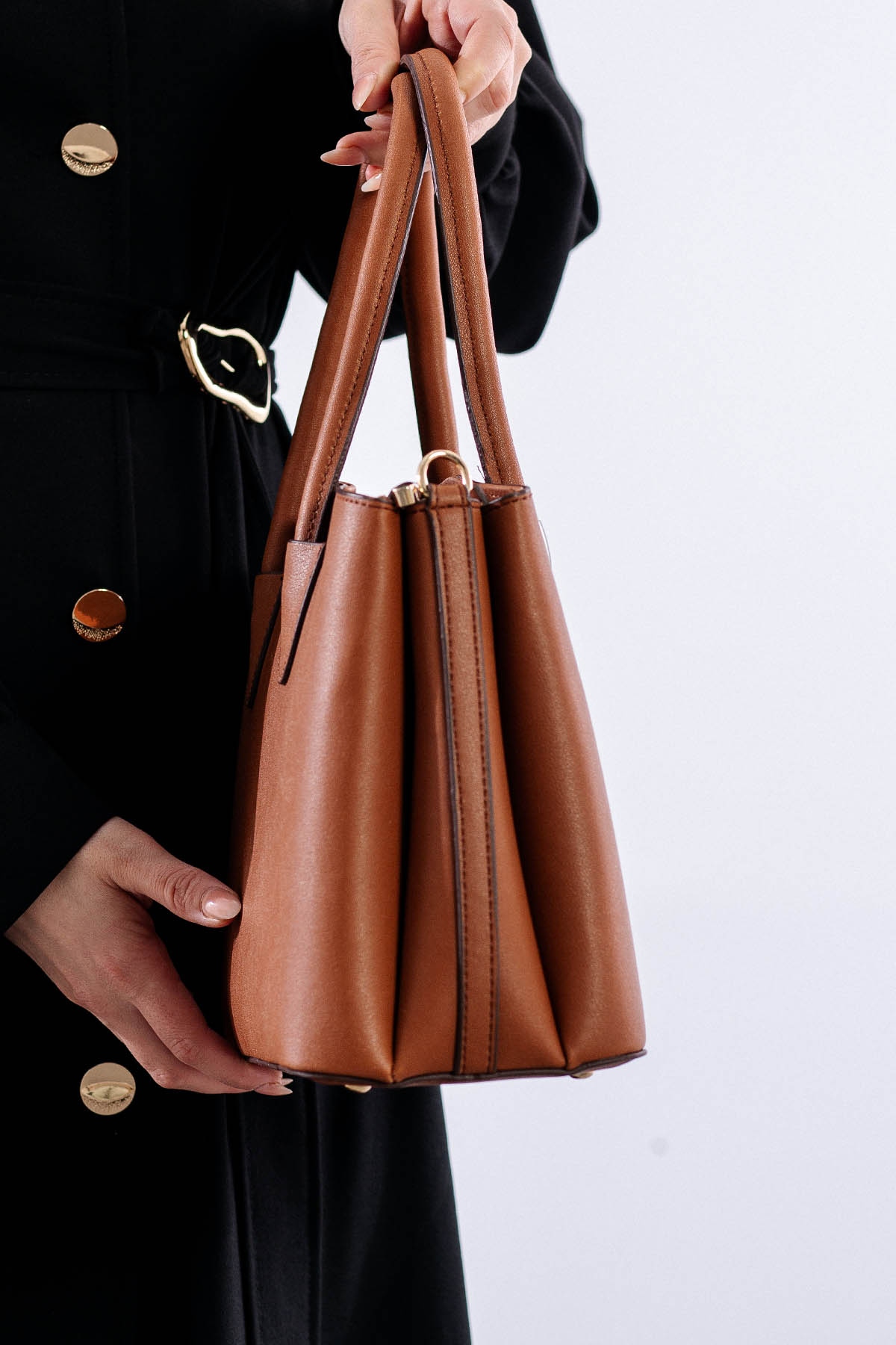 21657 şik Bayan çanta - Taba - 2