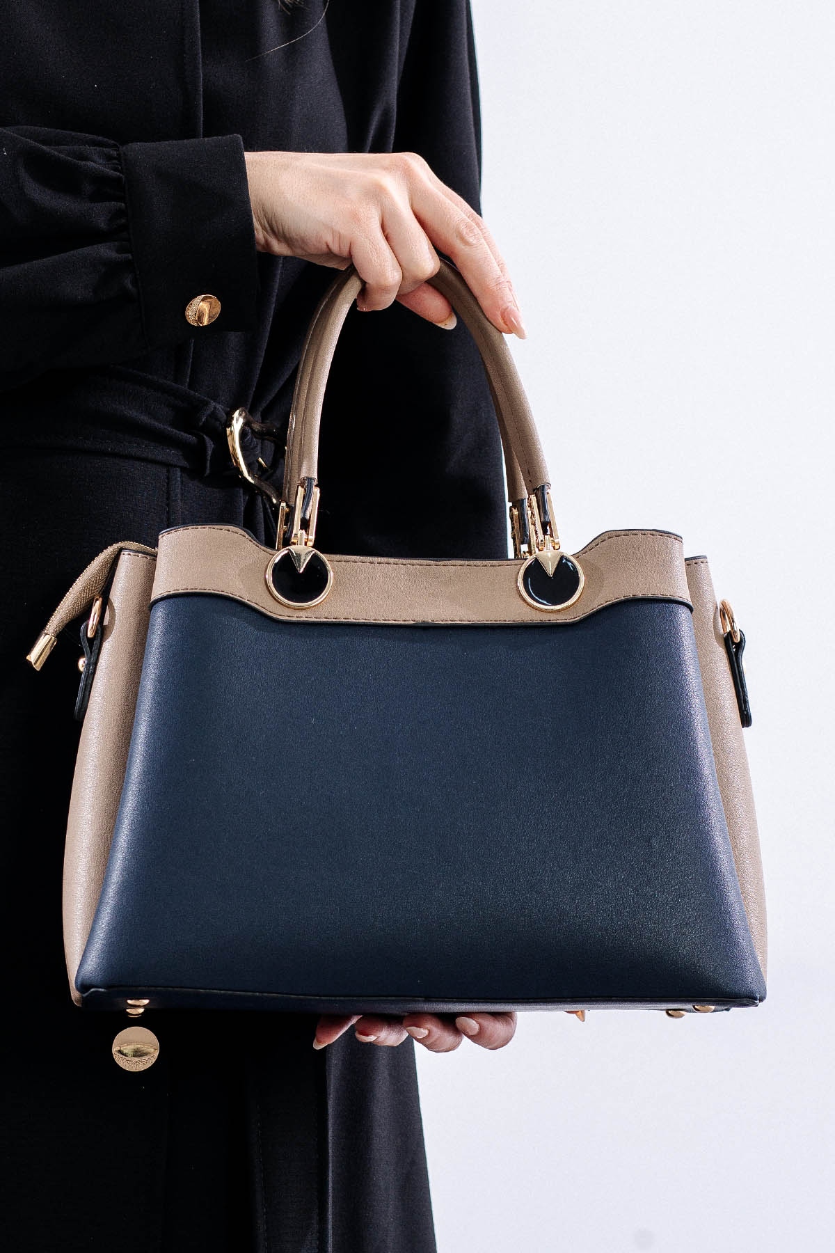 21666 şik Bayan çanta - Lacivert - 3