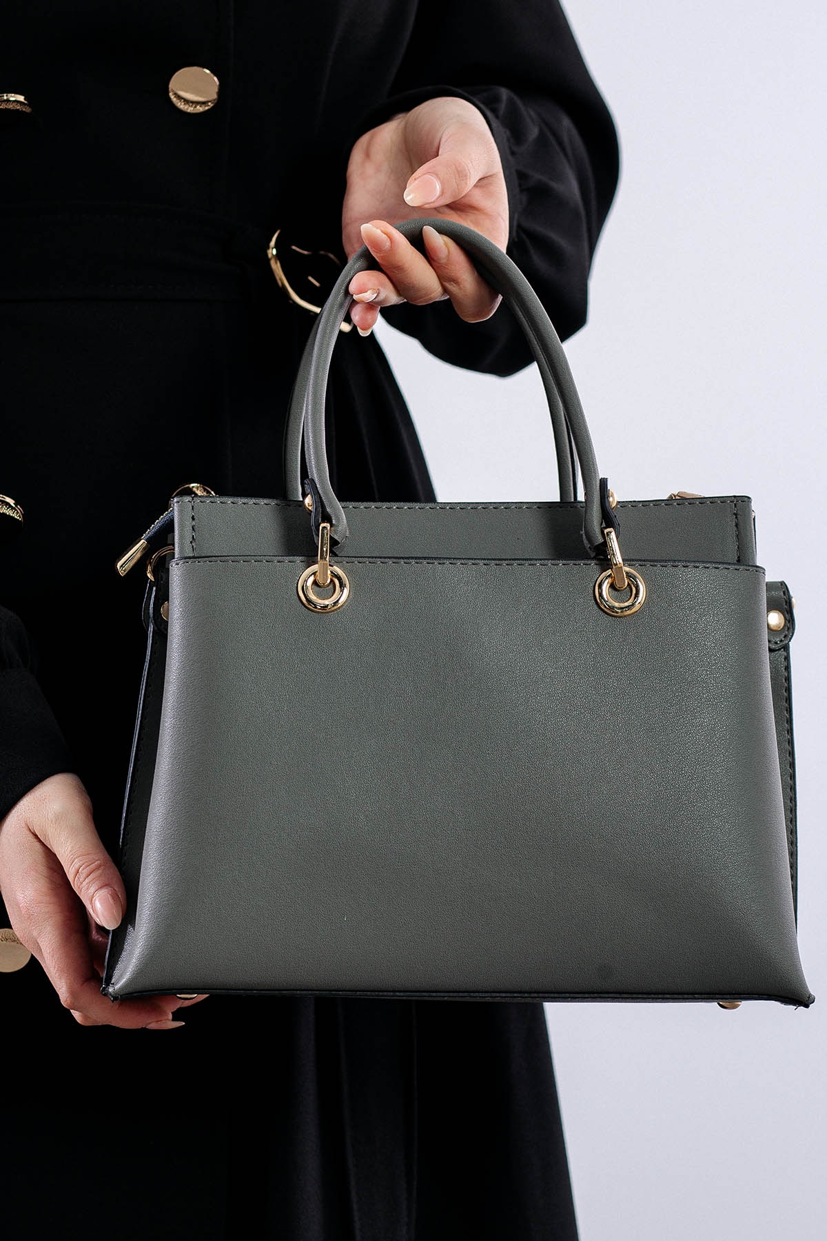 21701 şik Bayan çanta - K_gri - 3