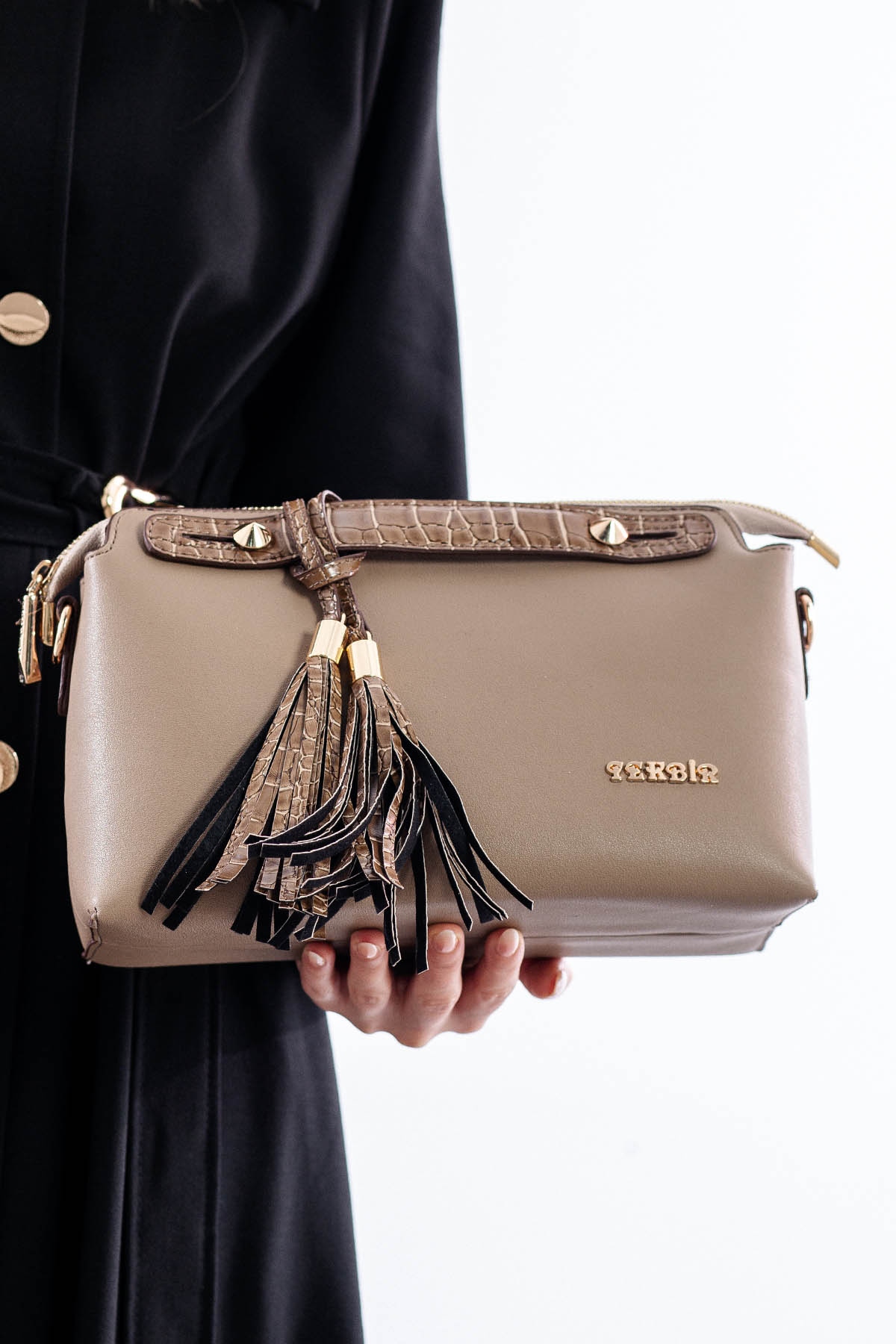 21794 şik Bayan çanta - K_bej - 1