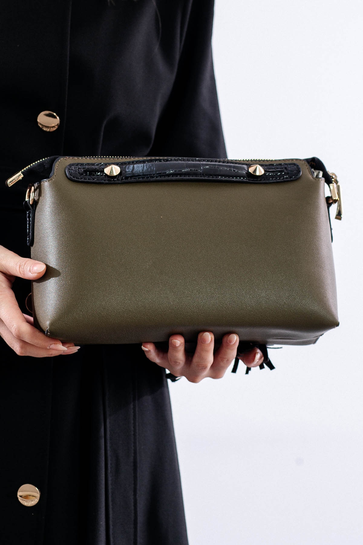 21794 şik Bayan çanta - Yesil - 3