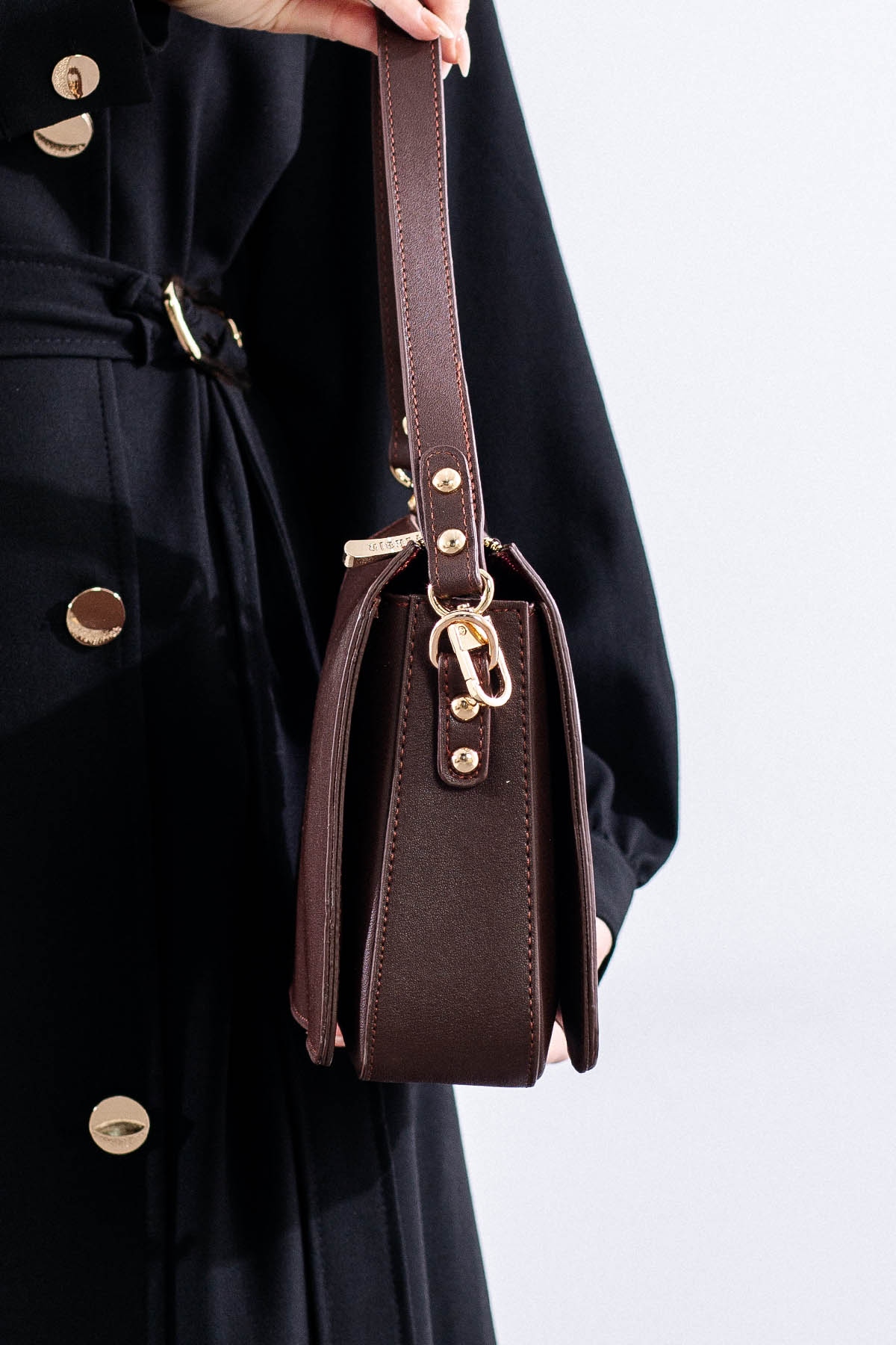 21796 şik Bayan çanta - Kahve - 2