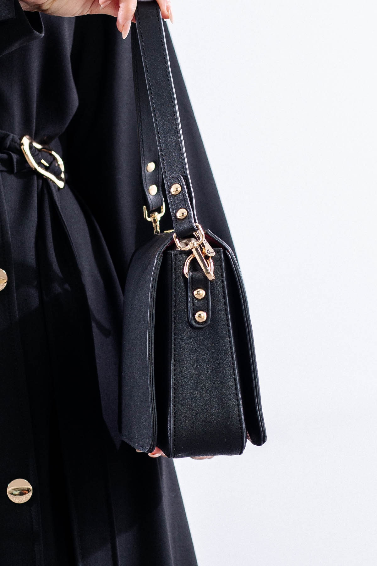 21796 şik Bayan çanta - Siyah - 3