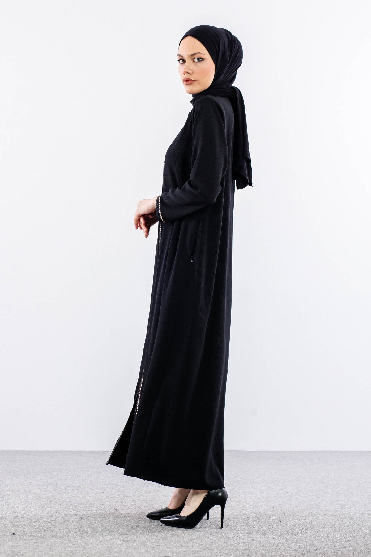 2202 Ferace46-56 Sik Burumcuk - Siyah - 4