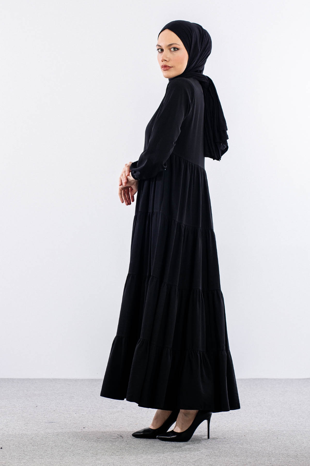 2294 Ferace 40-50 4 Kat - Siyah - 4