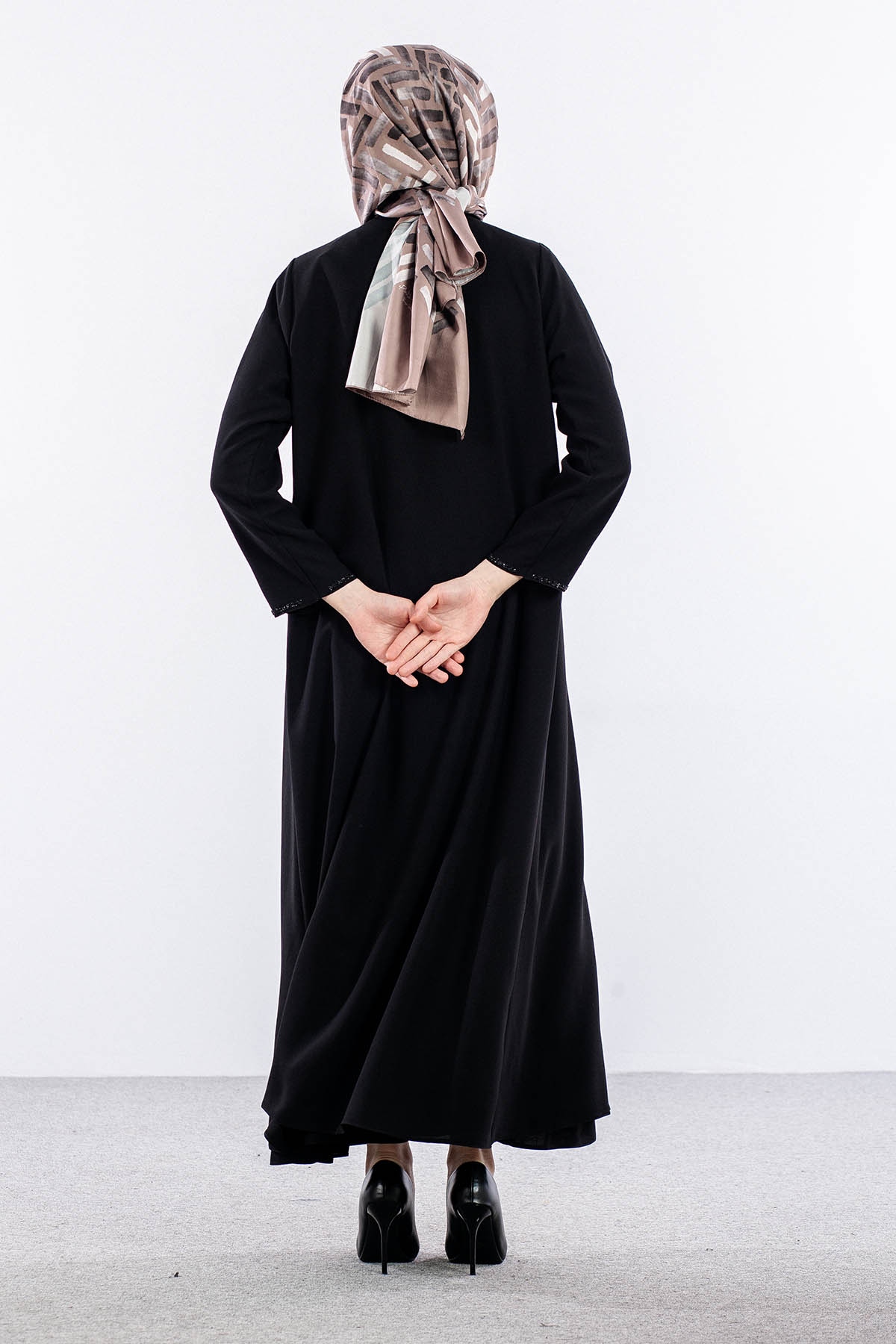 2298 2li̇ Kaftan 42-52 - Siyah - 4