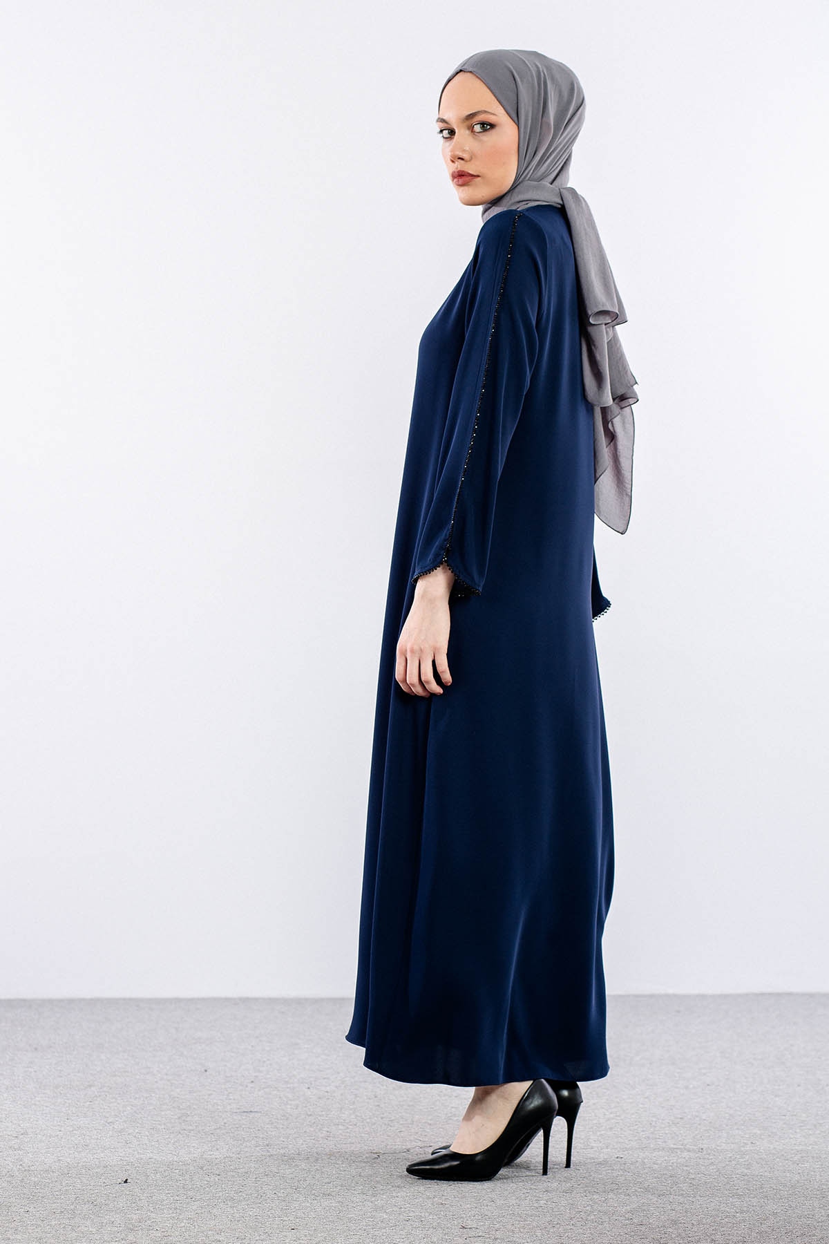 2302 Ferace 42-52 Boncuk Isli - Lacivert - 4