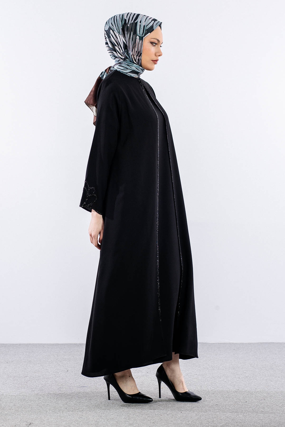 2326 2li̇ Kaftan 42-52 - Siyah - 4