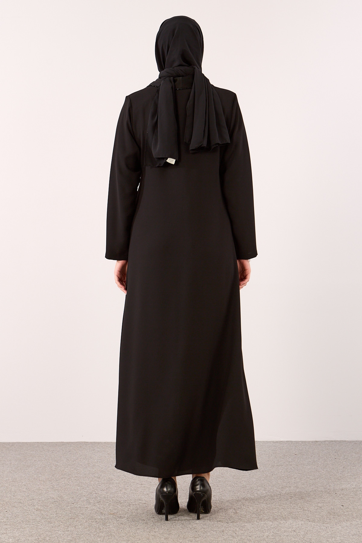 2331 2li̇ şik Kaftan 42-54 - Siyah - 4