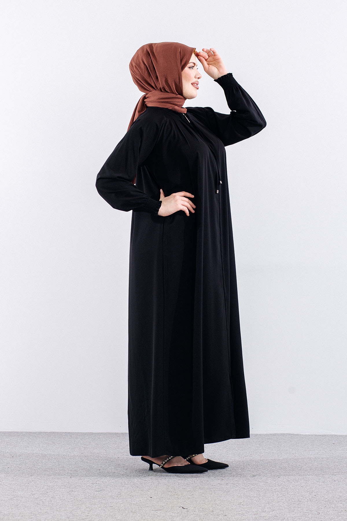 2463 Ferace 1-2-3 Reklam Kol - Siyah - 4