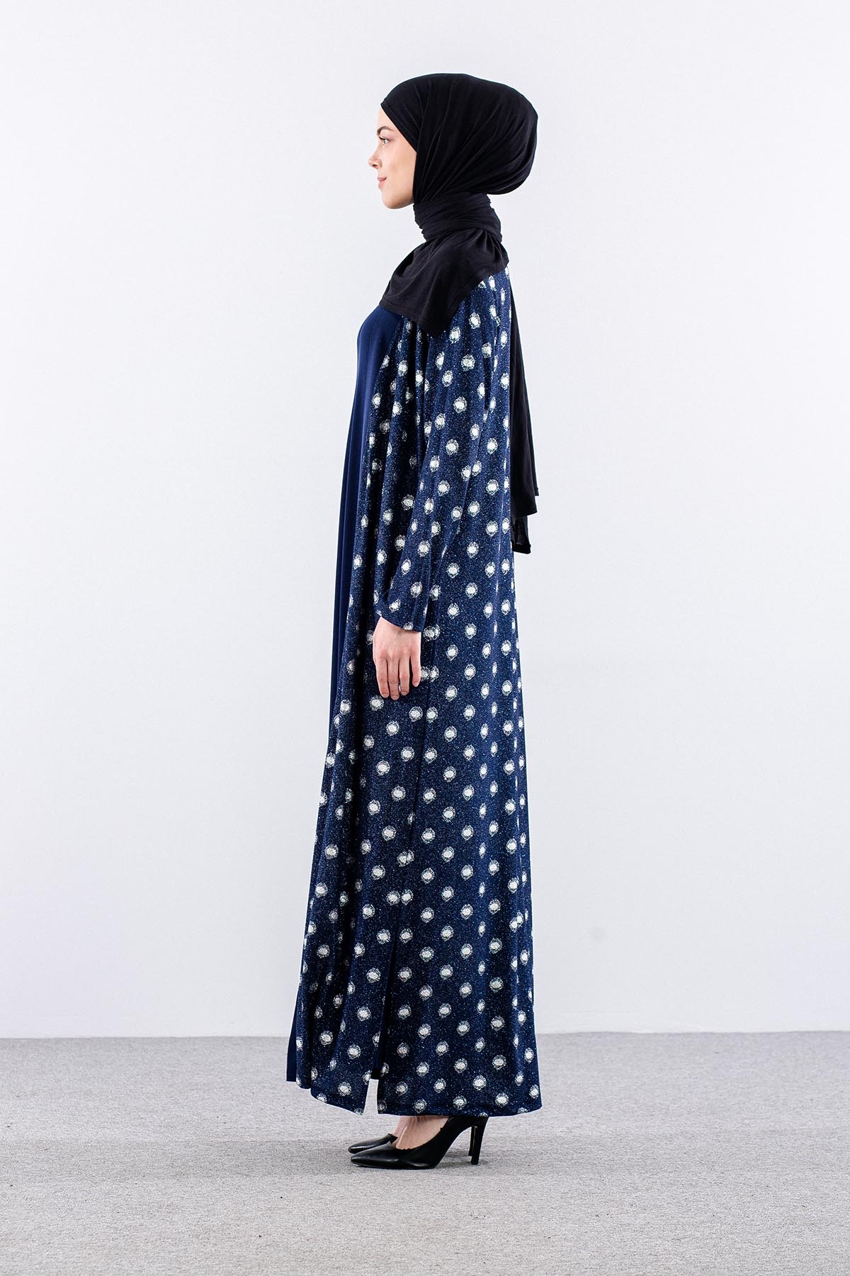 2559 2li̇ Bayan Elbise L-xl-xxl-3xl - Lacivert - 3