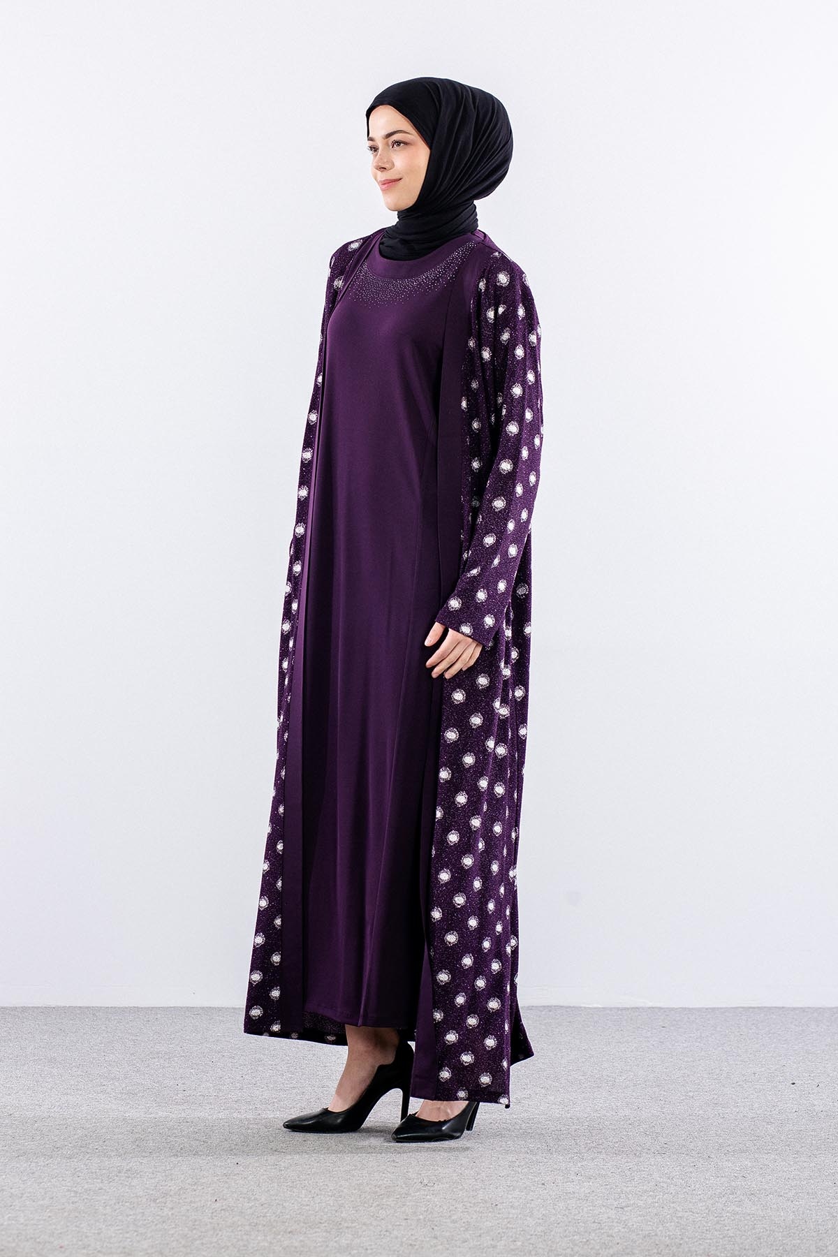 2559 2li̇ Bayan Elbise L-xl-xxl-3xl - Murdum - 2