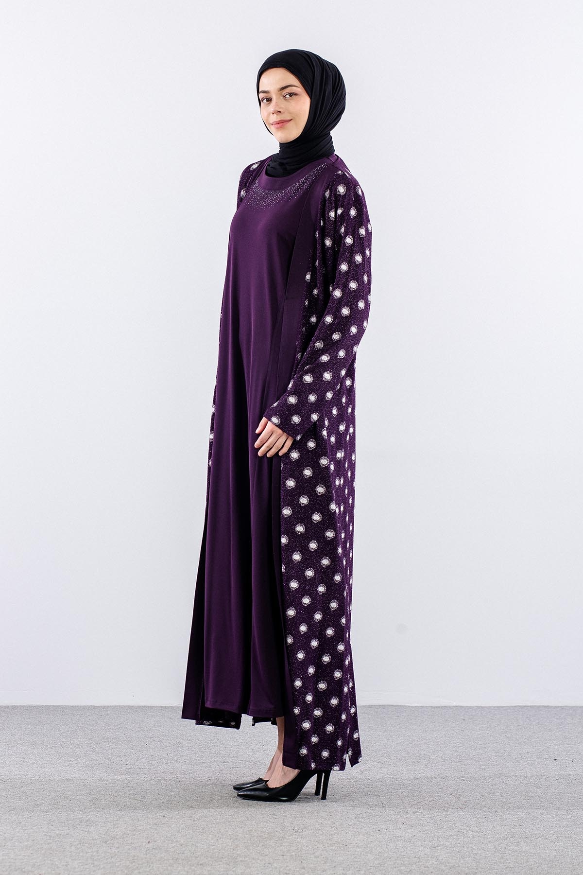 2559 2li̇ Bayan Elbise L-xl-xxl-3xl - Murdum - 4