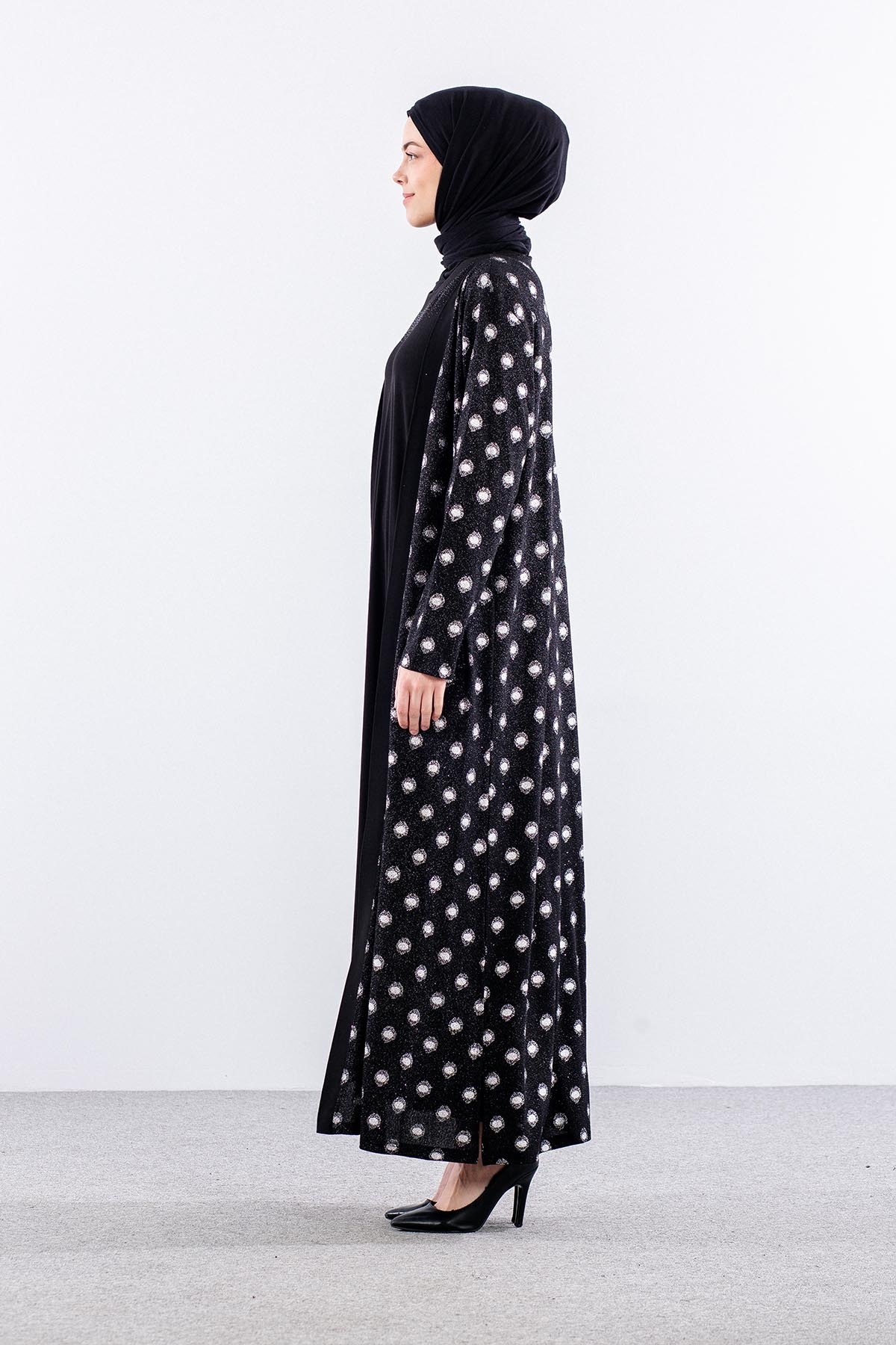 2559 2li̇ Bayan Elbise L-xl-xxl-3xl - Siyah - 3