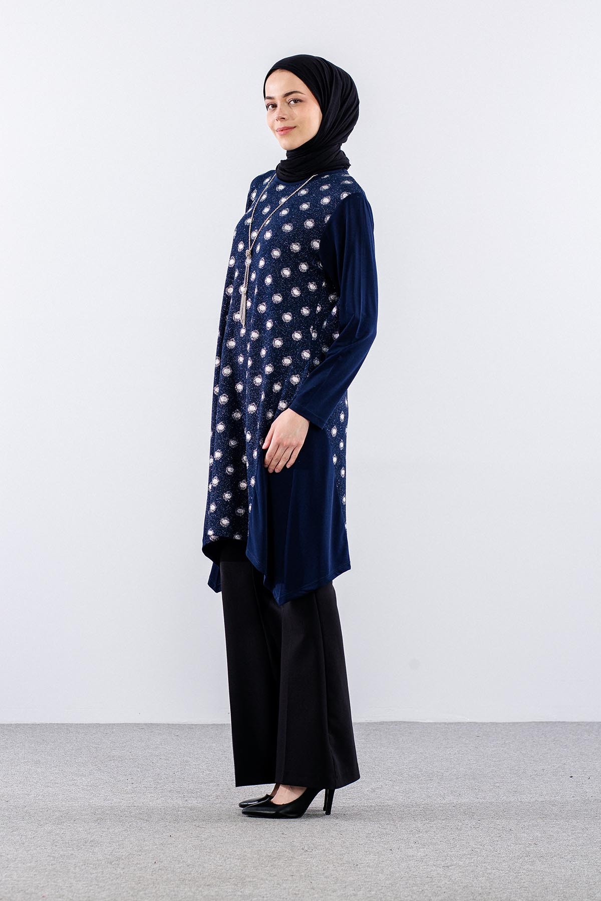 2560 Tuni̇k L-xl-xxl-3xl - Lacivert - 3