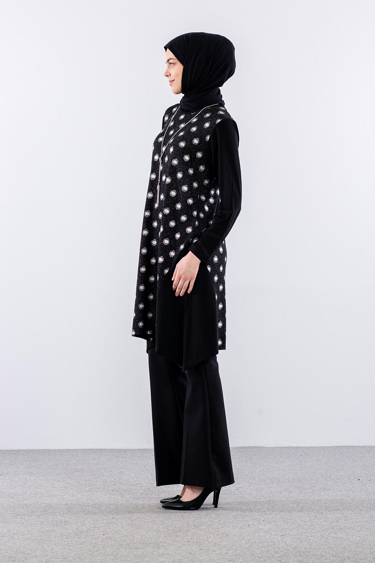 2560 Tuni̇k L-xl-xxl-3xl - Siyah - 4
