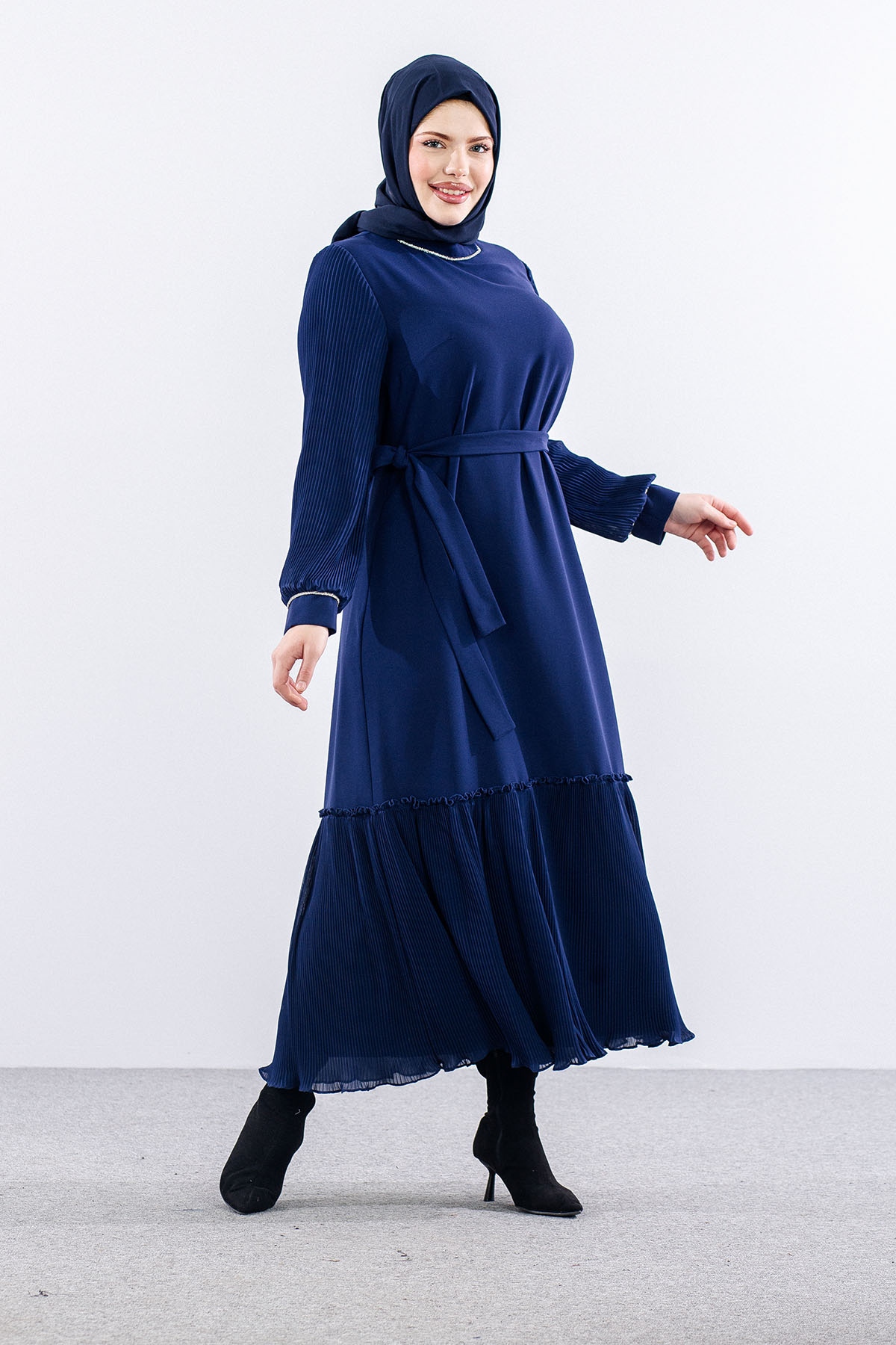 2565 Elbi̇se 42-50 şik Pli̇se - Sax - 2