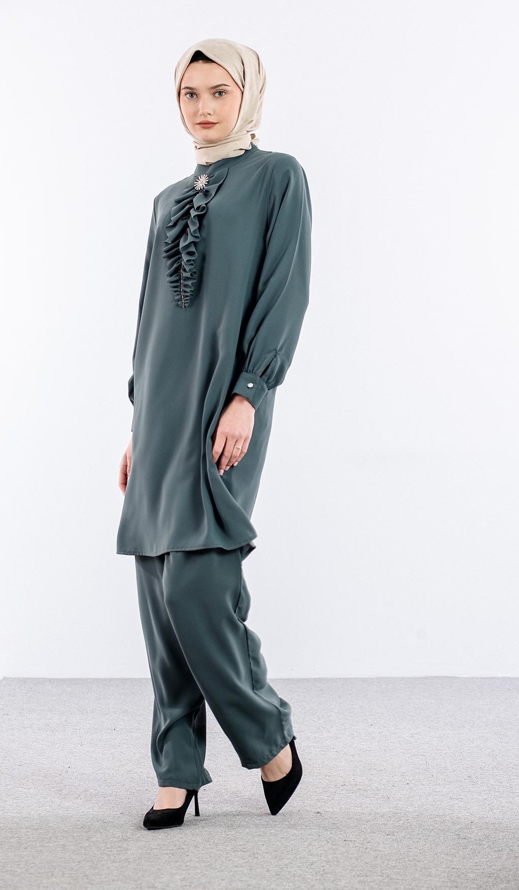 2587 İki̇li̇ Bluz 42-48 - Mint - 3