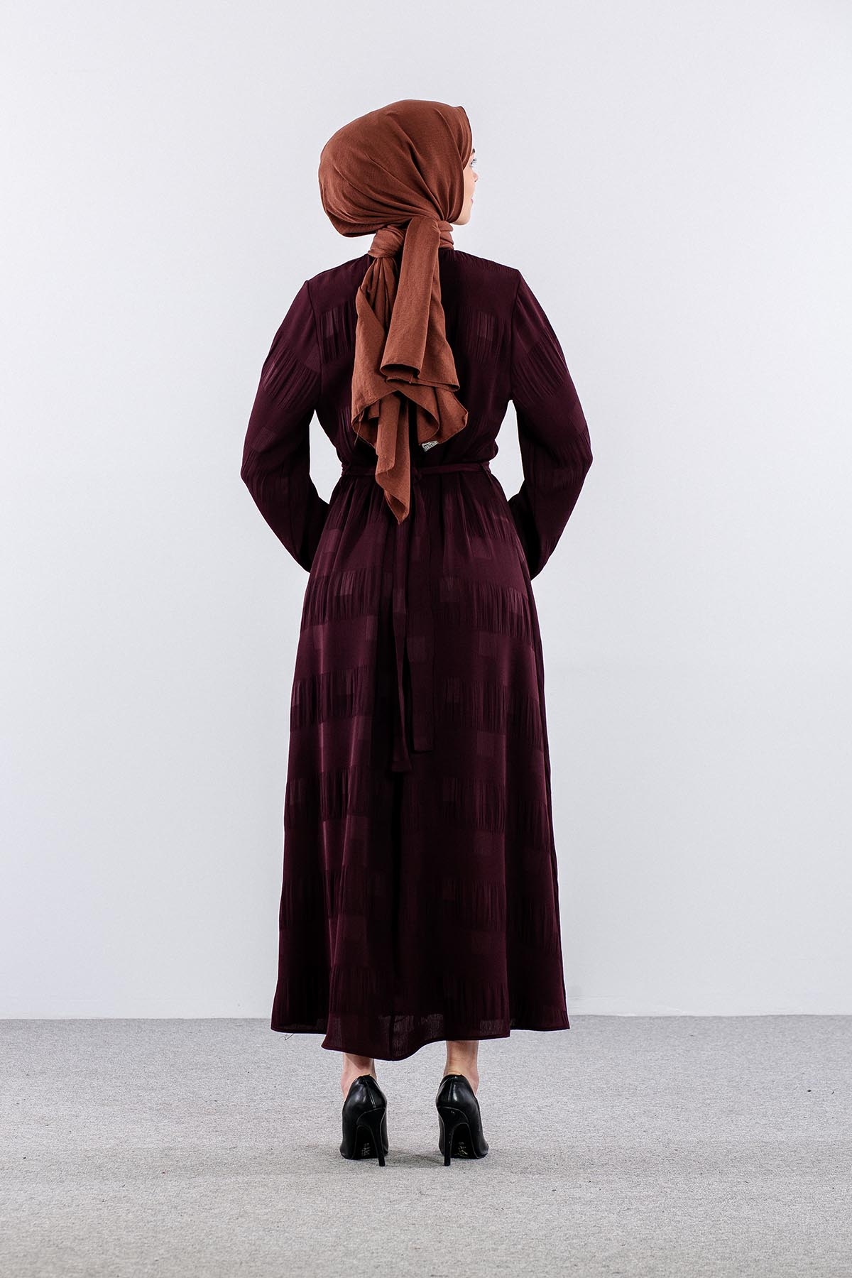 2591 Elbi̇se 40-48 Kare Sfn - Bordo - 6