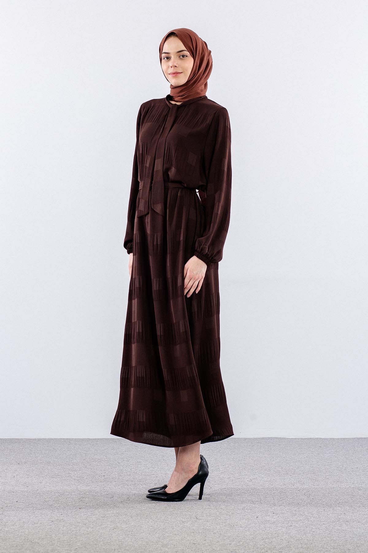 2591 Elbi̇se 40-48 Kare Sfn - Kahve - 3