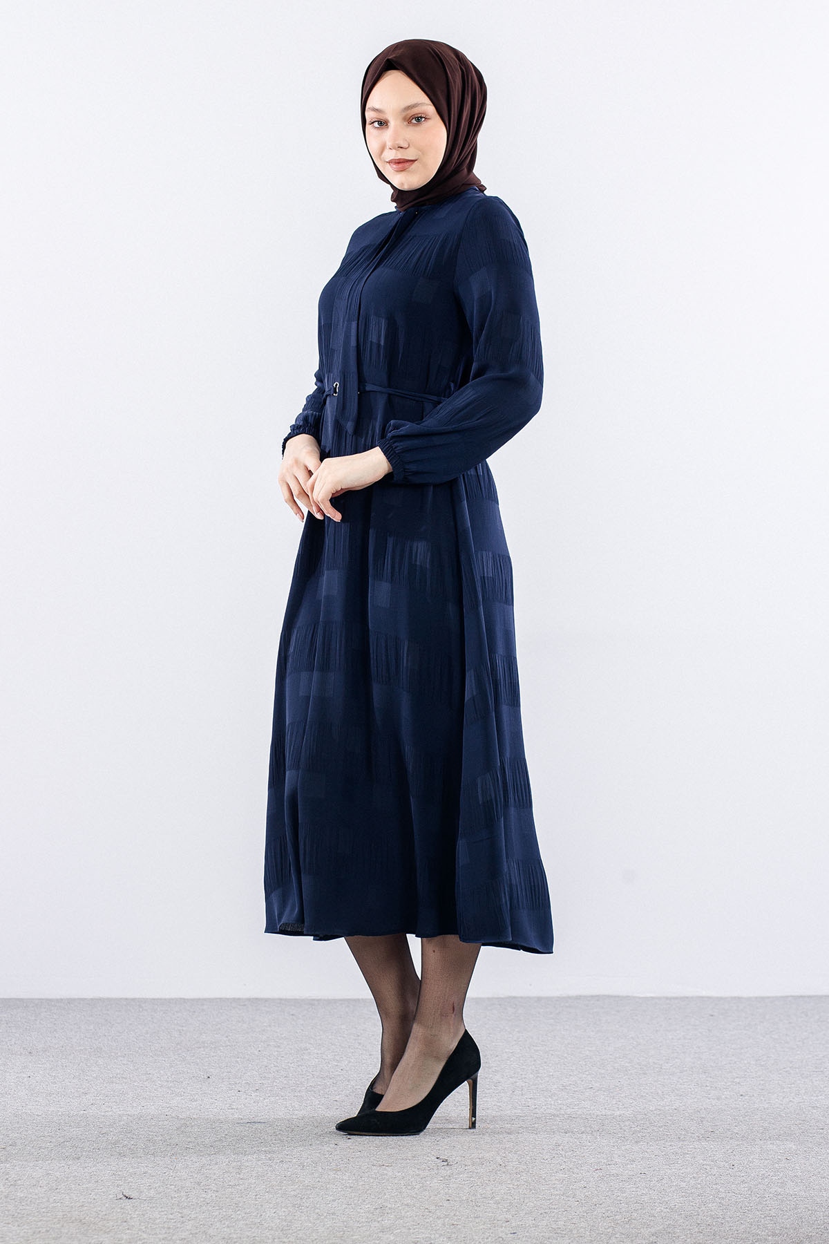 2591 Elbi̇se 40-48 Kare Sfn - Lacivert - 3