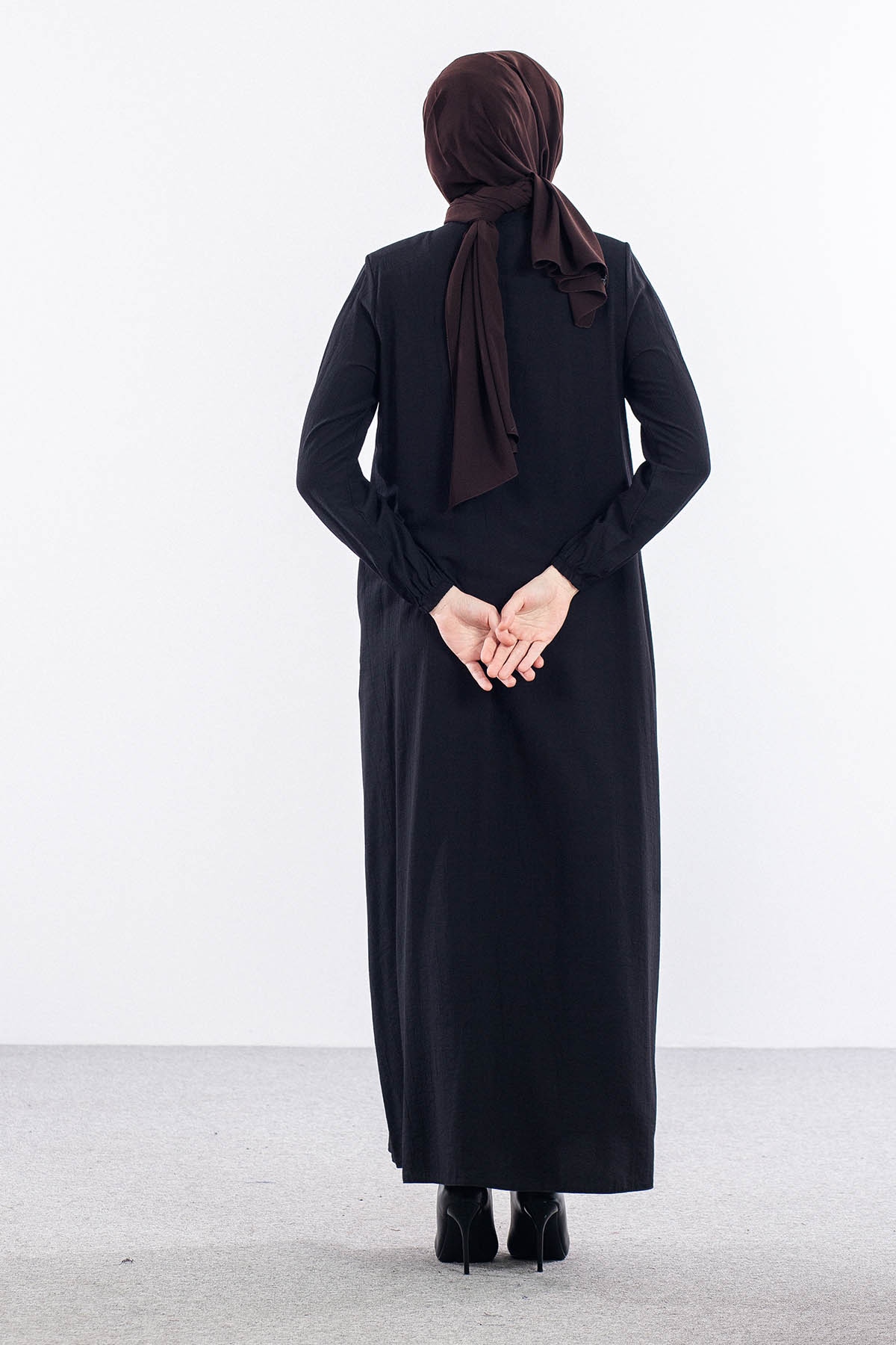 2602 Ferace 38-50 - Siyah - 5