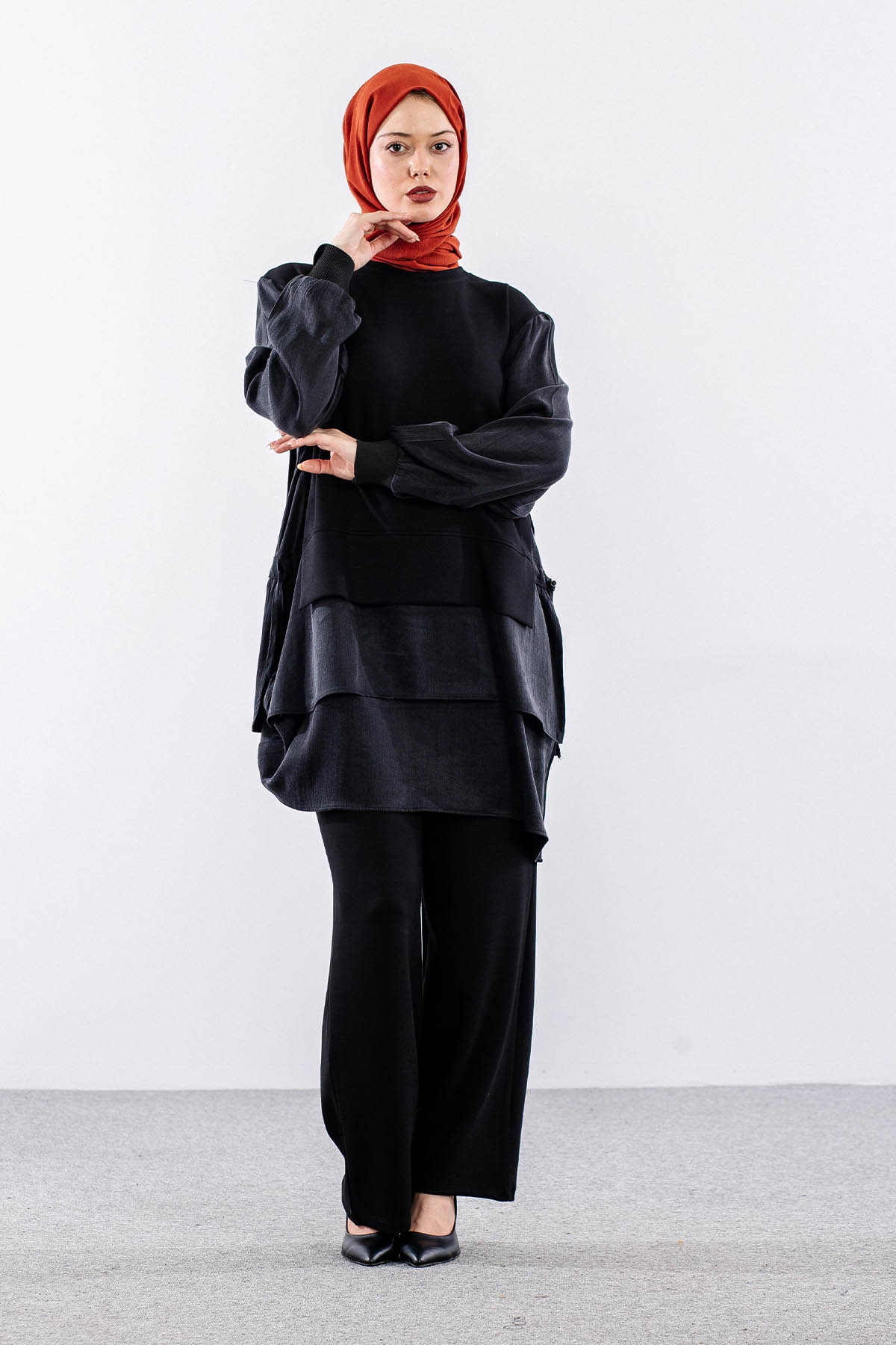 26111 Takim 44-46 - Siyah - 2