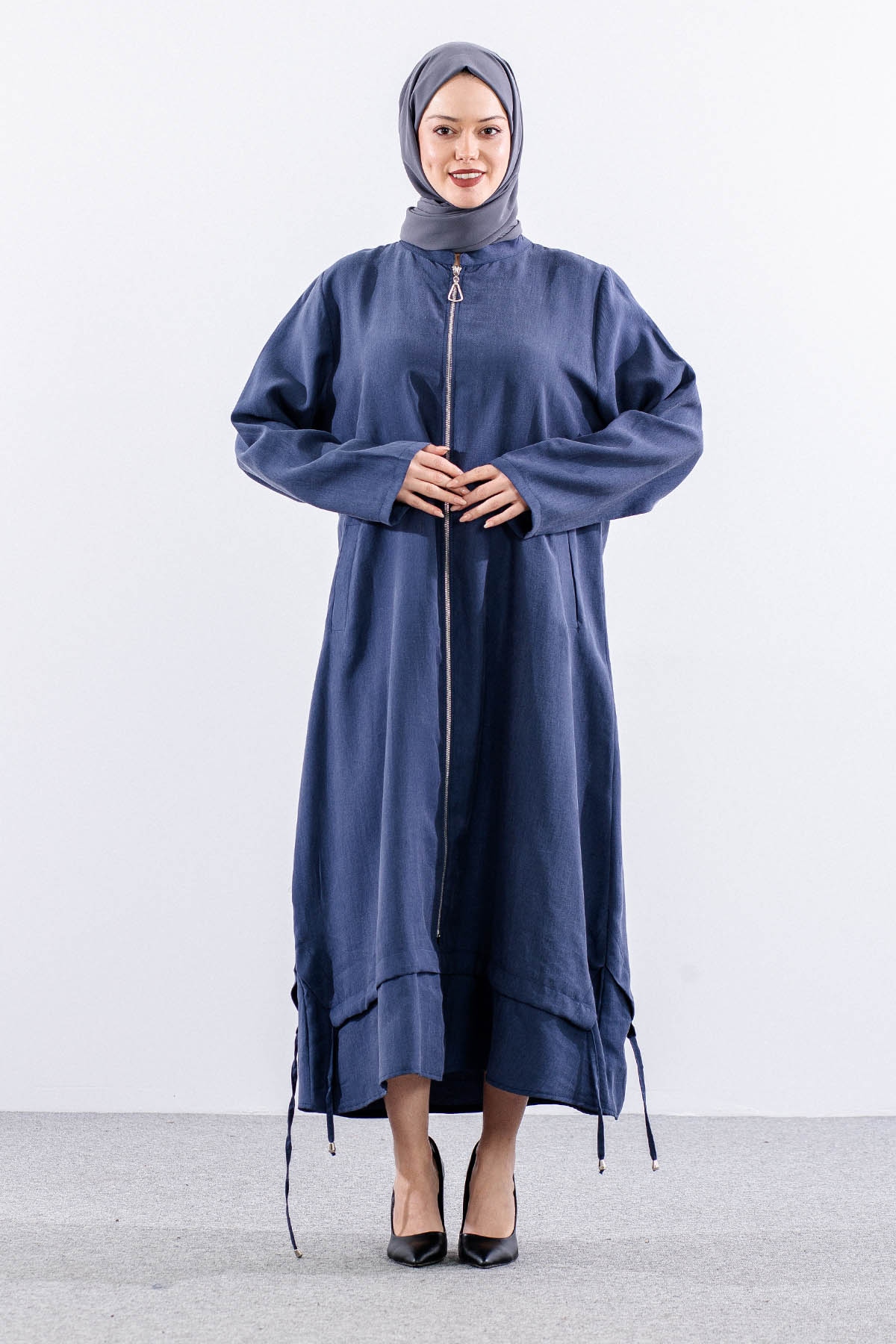 26114 Kap 44-46-48 Fermuar - Lacivert - 1