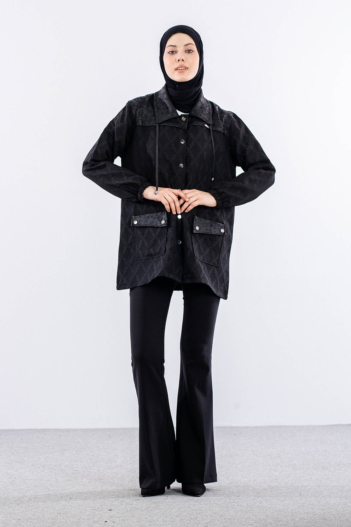 2719 Ceket 1-4 - Siyah - 1