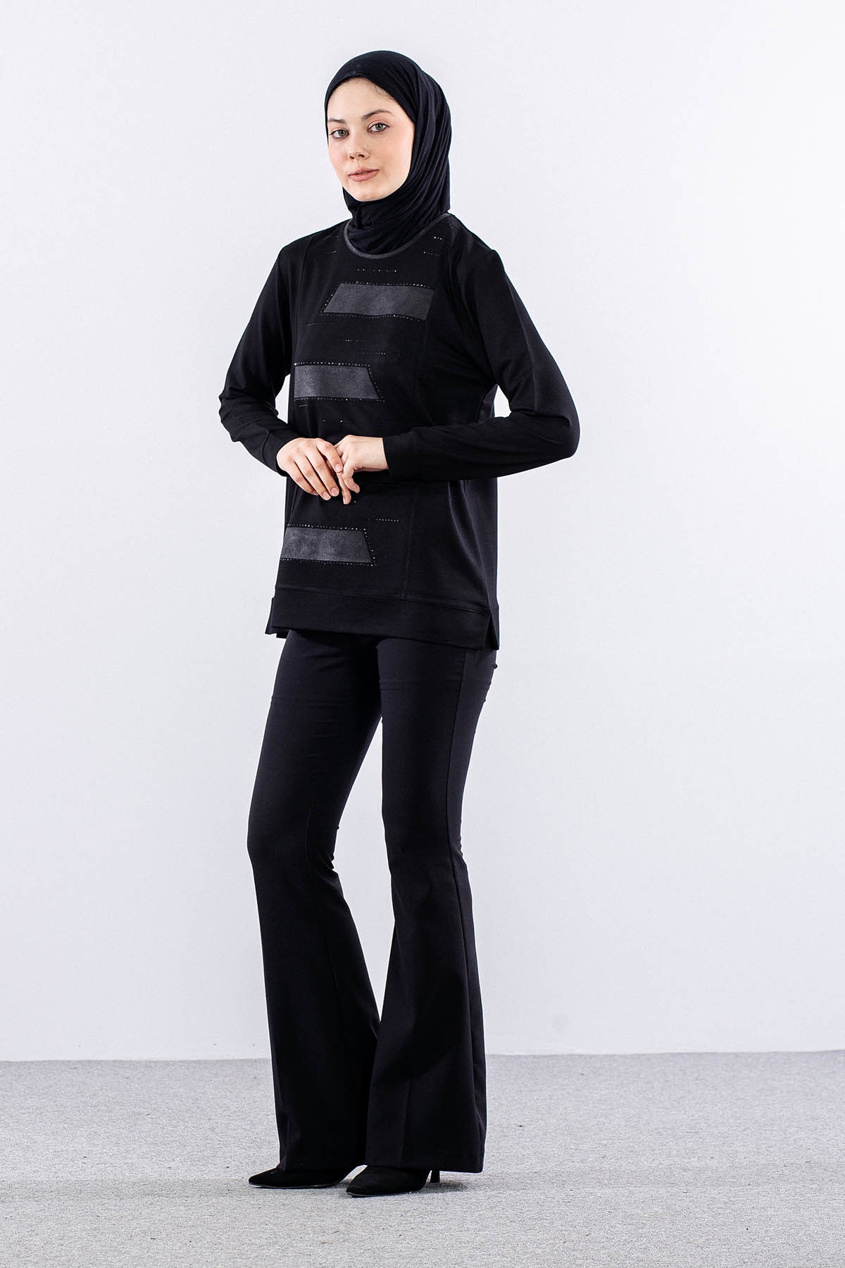 2742 Bluz 42-48 - Siyah - 3