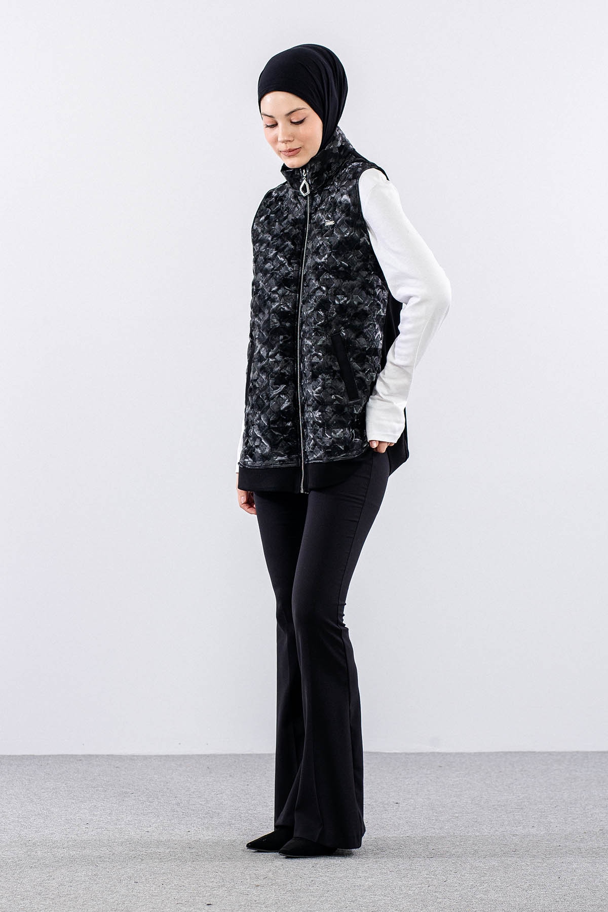 2762 Yelek 44-50 - Siyah - 3