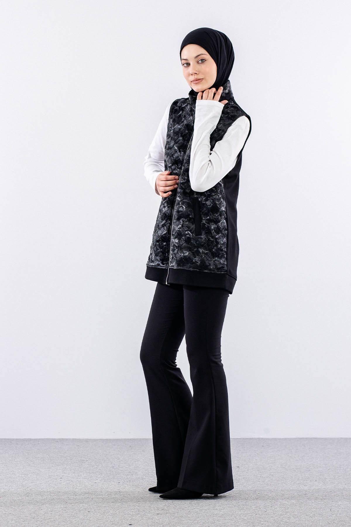 2762 Yelek 44-50 - Siyah - 4